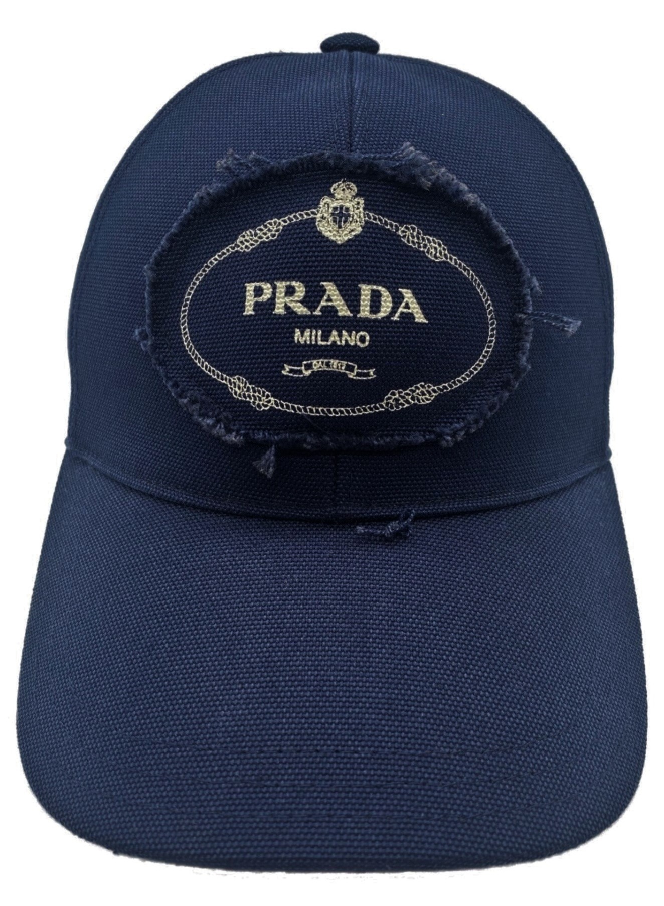 ⭐未使用級大きいサイズ⭐PRADA ベースボールキャップ ネイビー 刺繍