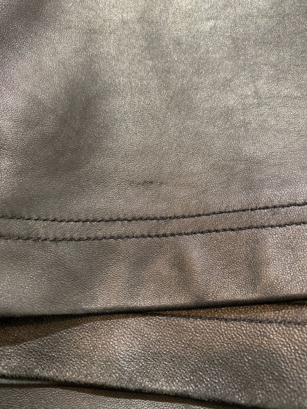 中古・古着通販】LOEWE (ロエベ) レザーパンツ ブラック サイズ:42