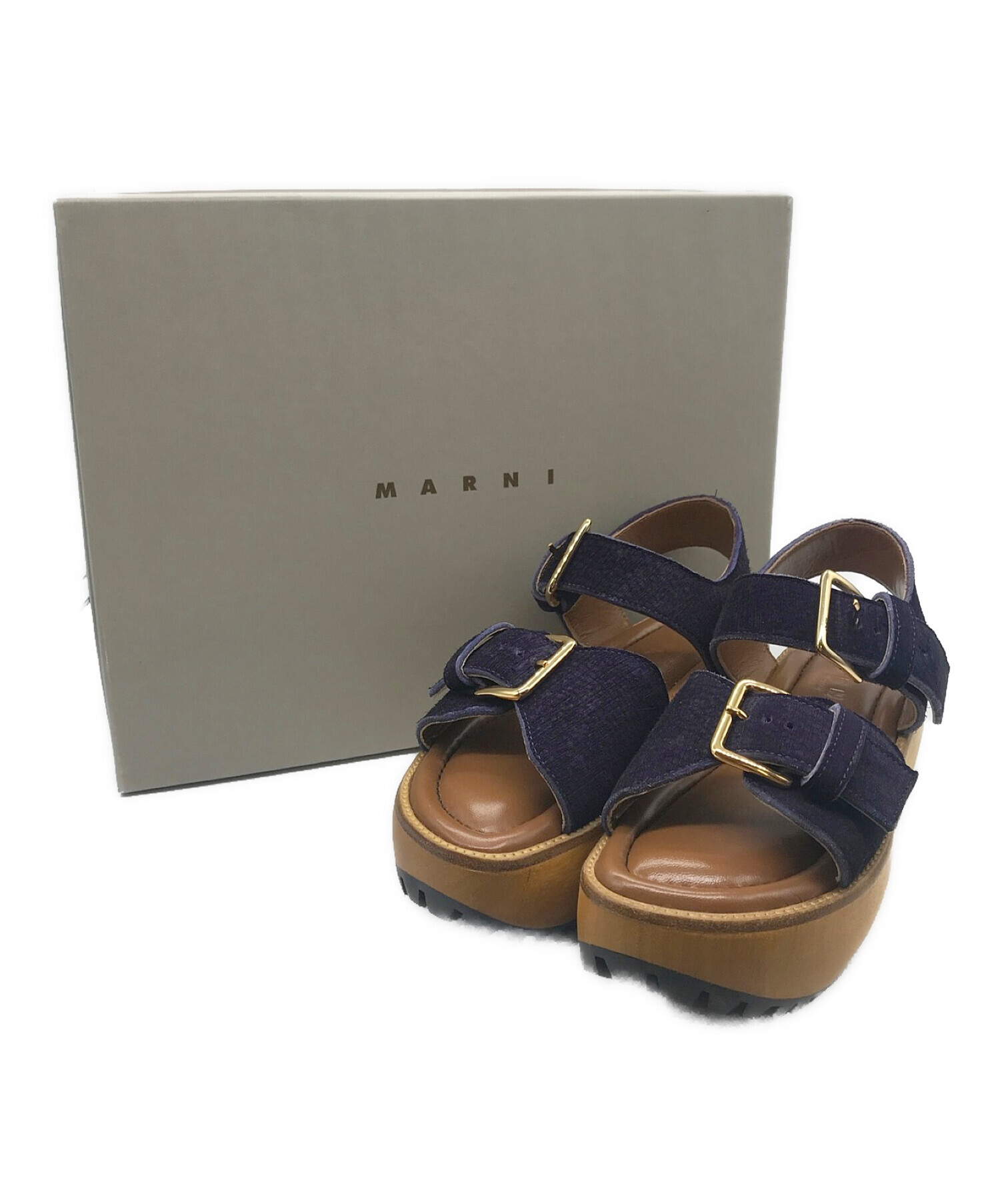 中古・古着通販】MARNI (マルニ) ウッドソールプラットフォーム