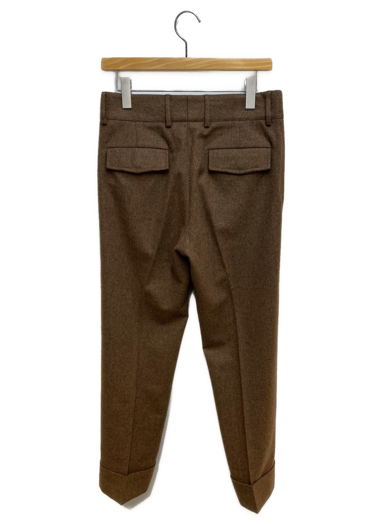 中古・古着通販】GUCCI (グッチ) ウールパンツ ブラウン サイズ:44 