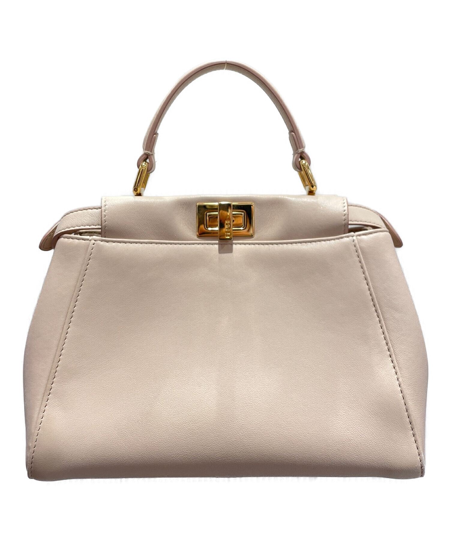 FENDI ピーカブーミニ ベージュ ミニピーカブー 2WAYショルダー 