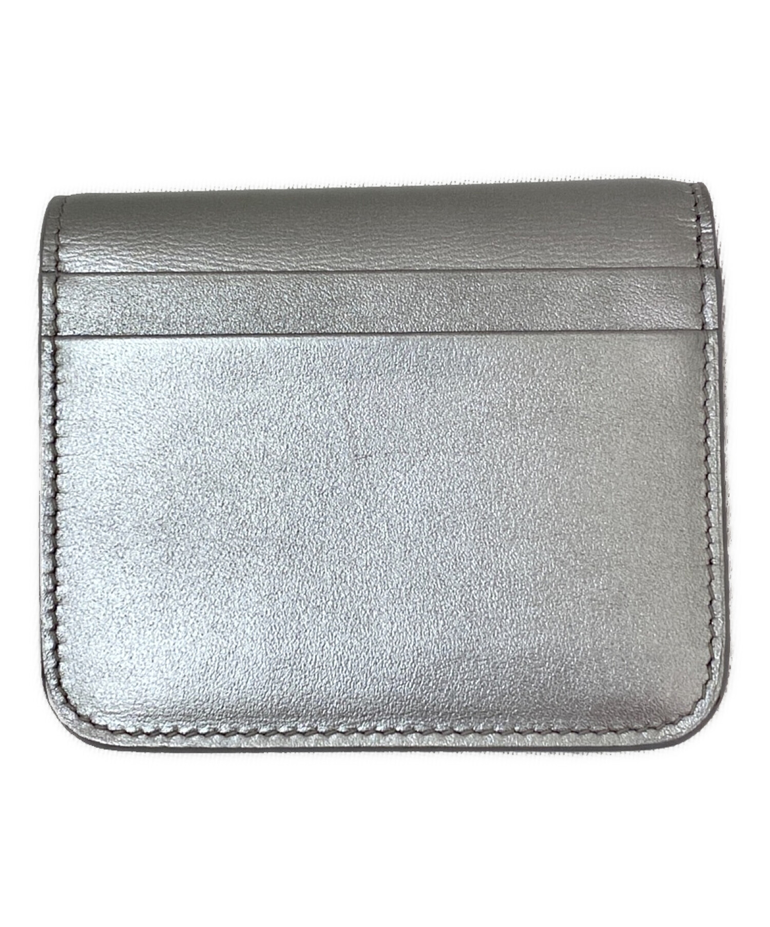 バレンシアガ コンパクト財布 BB金具 ブラック 二つ折り財布 シルバー金具 バレンシアガ コンパクト財布 BB金具 ブラック 二つ折り財布 シルバー