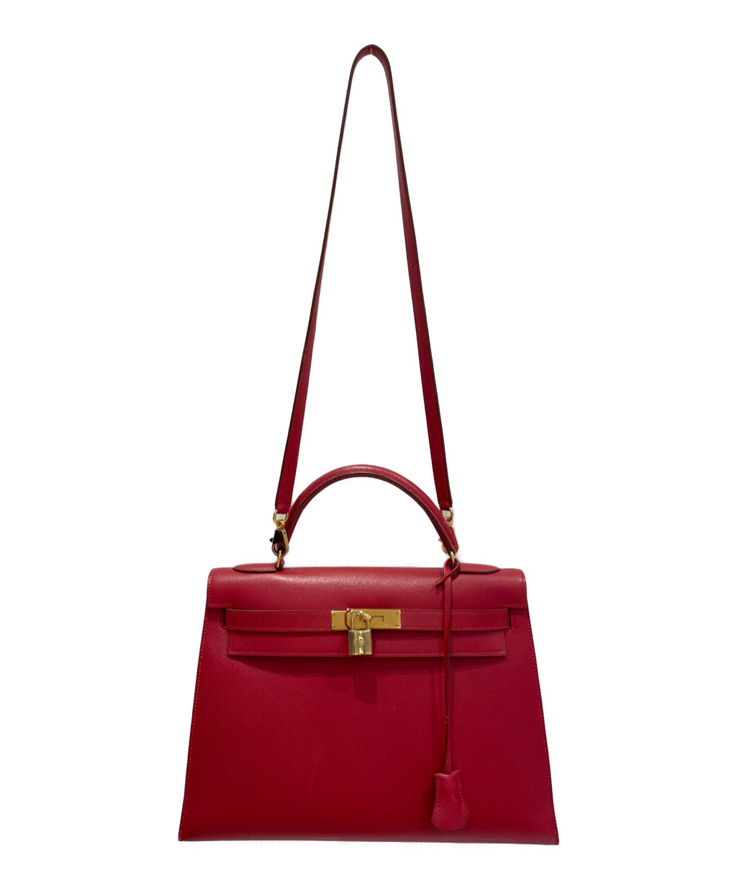 中古・古着通販】HERMES (エルメス) ケリー32 レッド サイズ:32