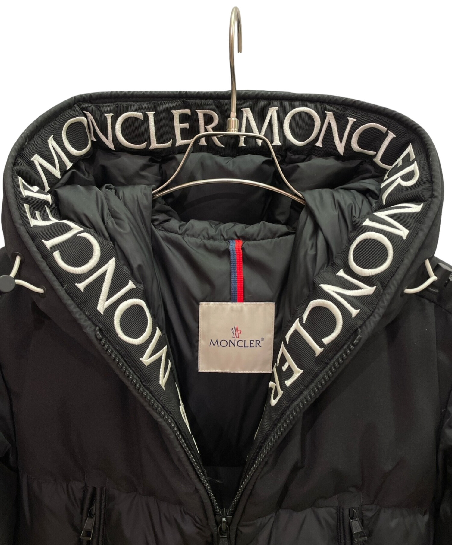 中古・古着通販】MONCLER (モンクレール) ロゴ切替ダウンジャケット 