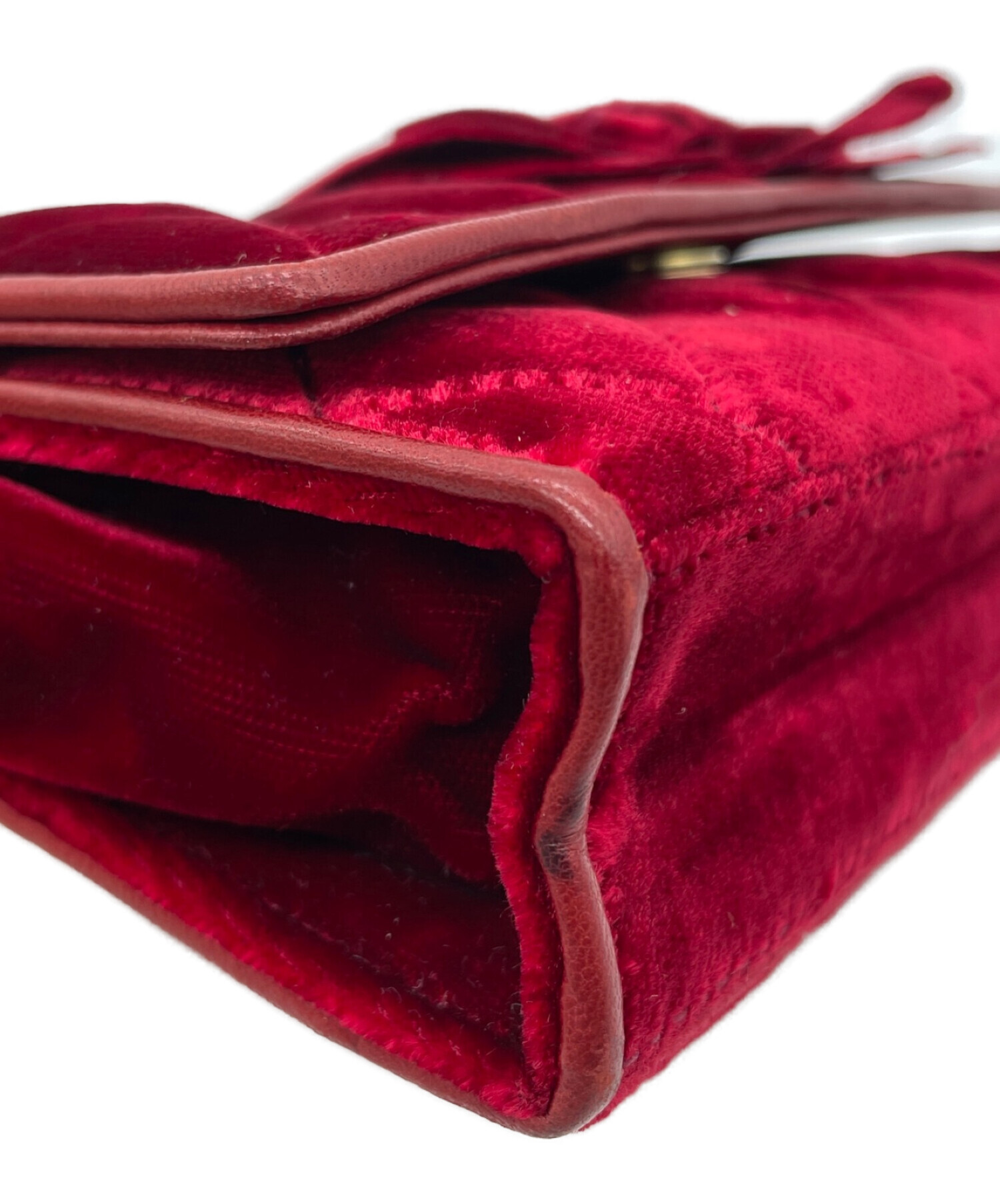 中古・古着通販】CHANEL (シャネル) ベロアチェーンショルダーバッグ