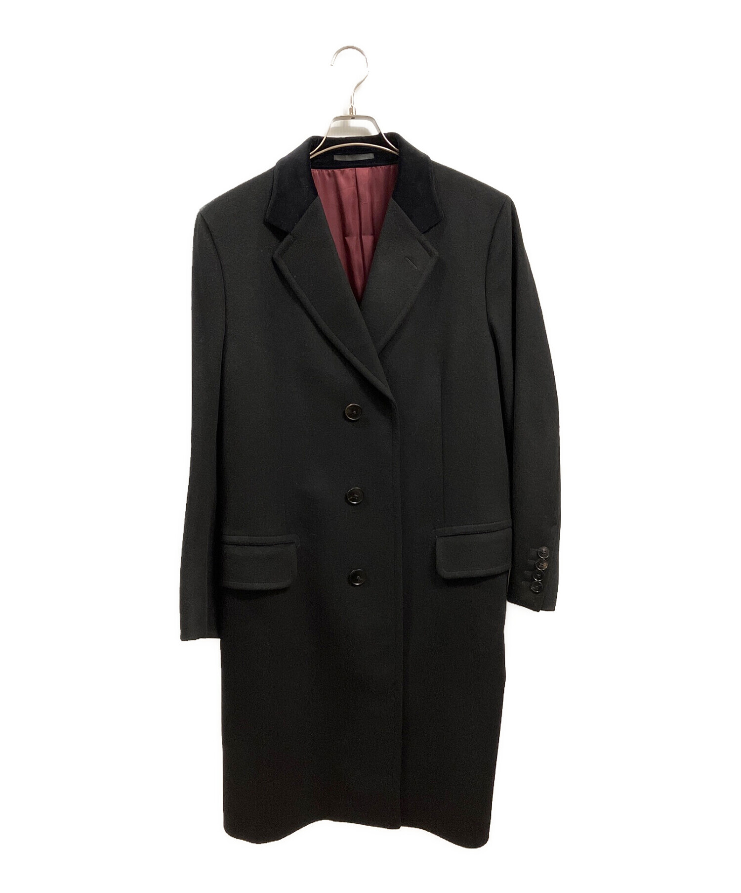 中古・古着通販】GUCCI (グッチ) カシミヤチェスターコート ブラック 