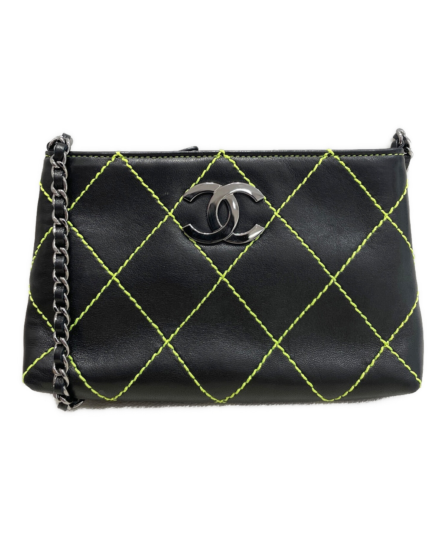 中古・古着通販】CHANEL (シャネル) ワイルドステッチチェーンポーチ