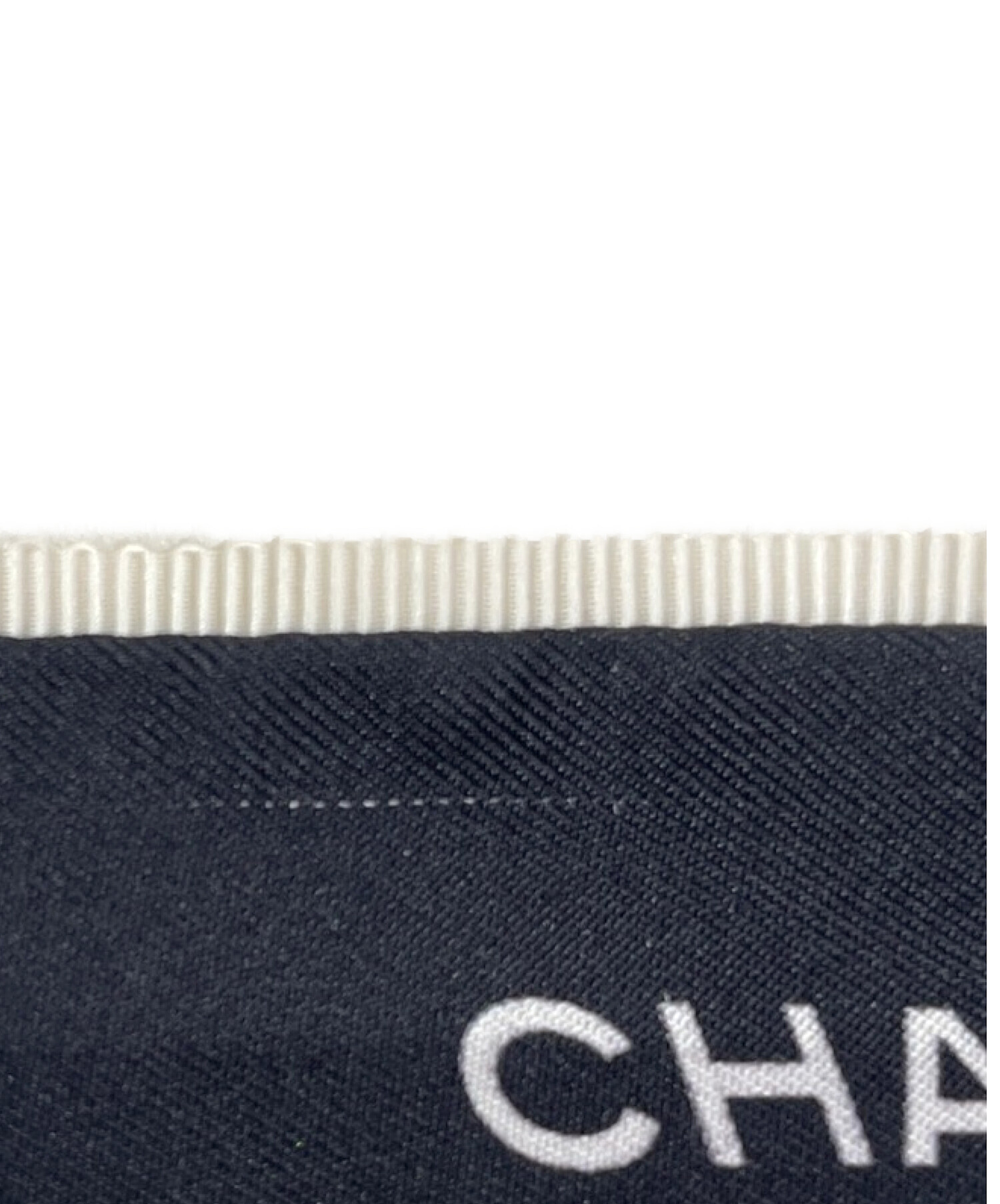 中古・古着通販】CHANEL (シャネル) ロゴリボンシュシュ ブラック