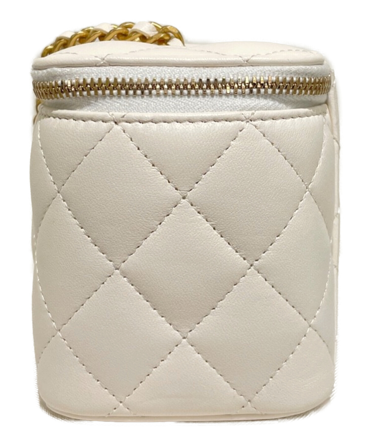 中古・古着通販】CHANEL (シャネル) ヴァニティケース ホワイト