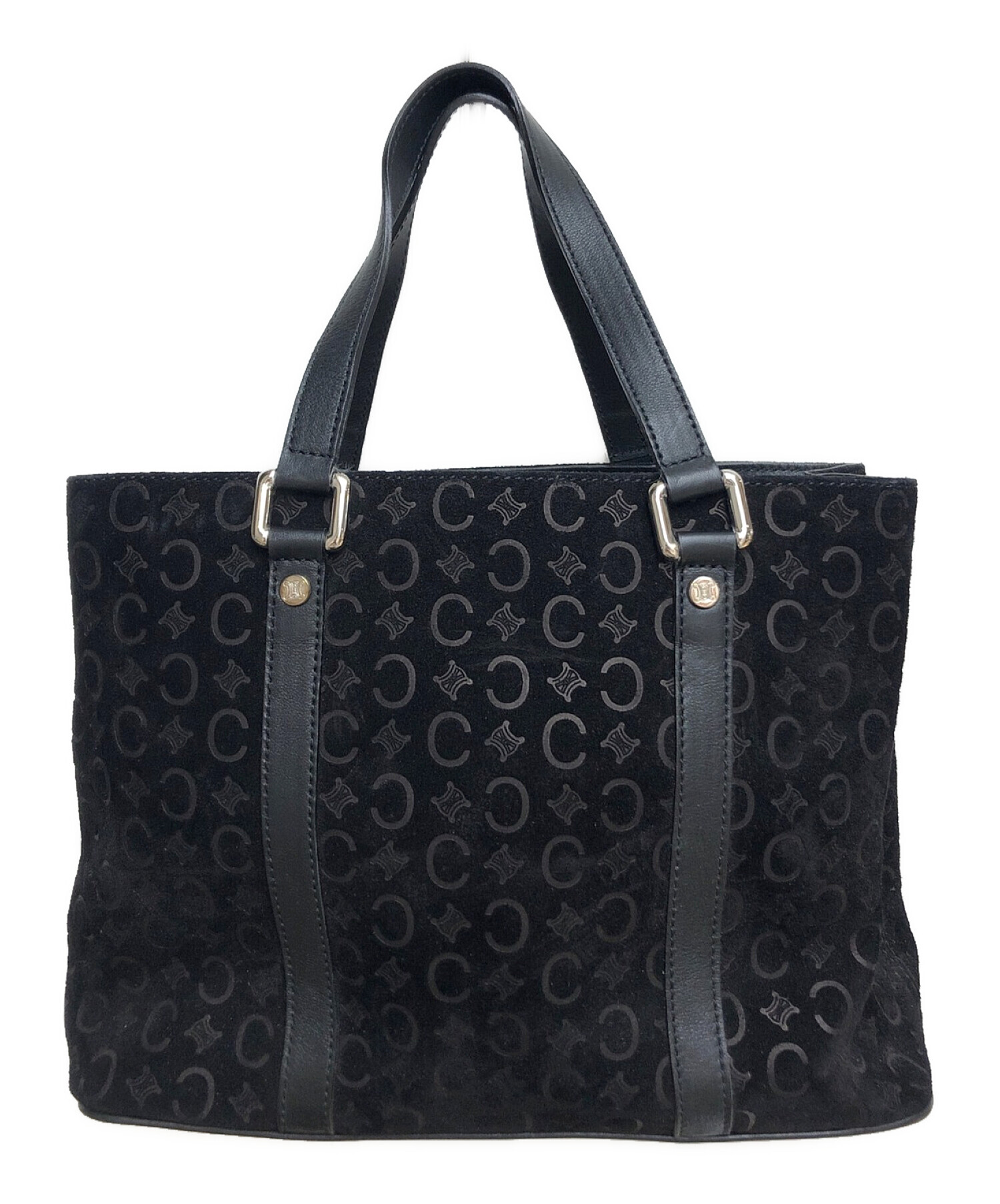 中古・古着通販】CELINE (セリーヌ) スウェードマカダムハンドバッグ 