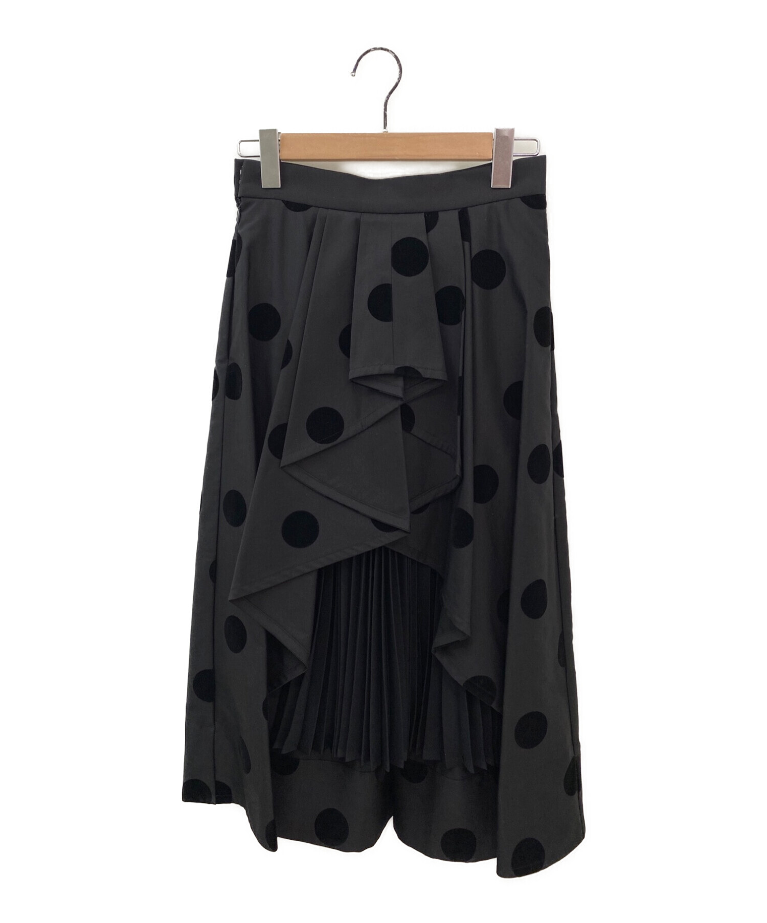 SHE Tokyo ドット柄 フレアスカート 36 中古・古着通販】SHE TOKYO (シートーキョー) kelly dot タックフレア