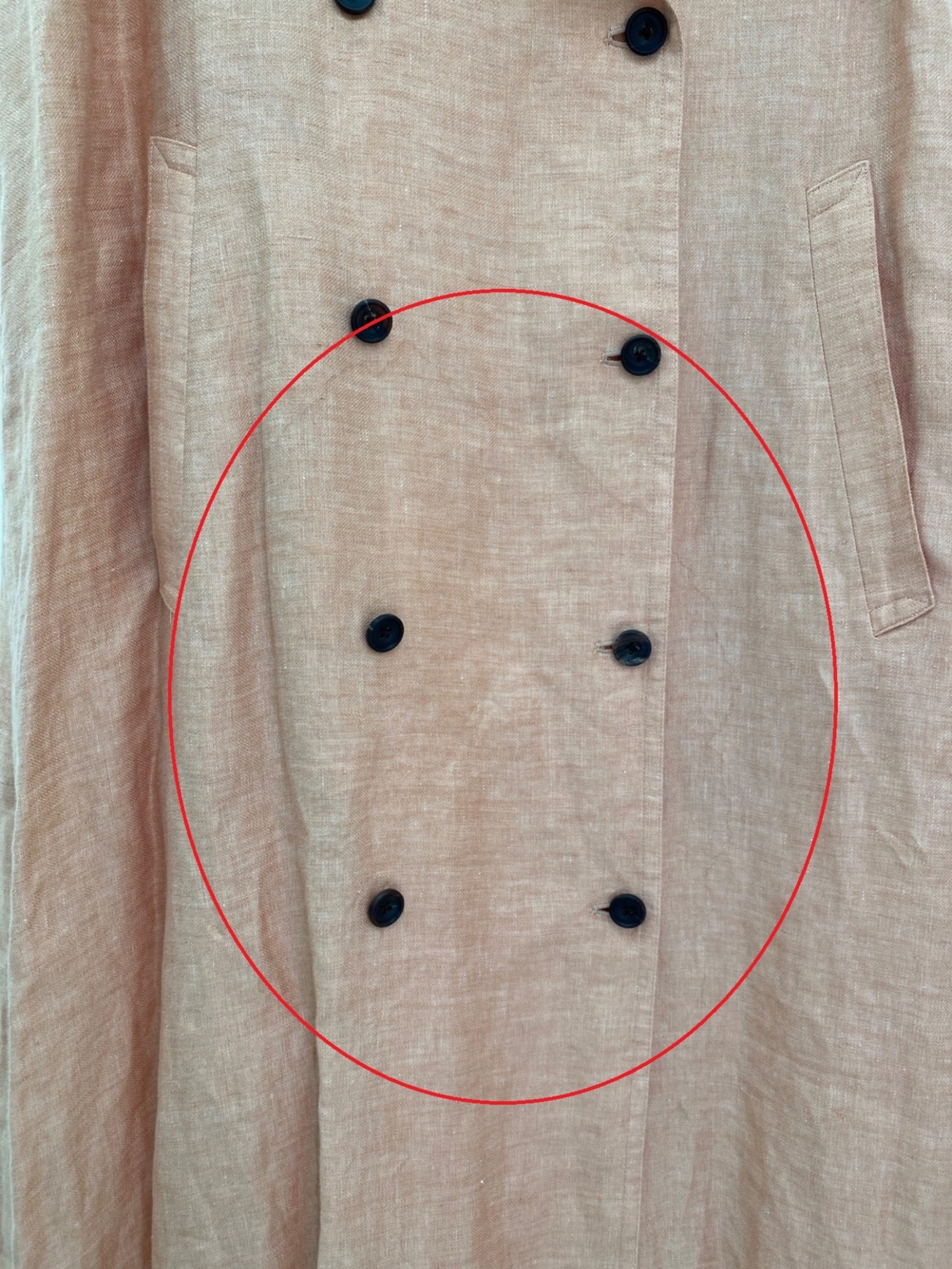 中古・古着通販】MYLAN (マイラン) Trench Coat Dress オレンジ サイズ 