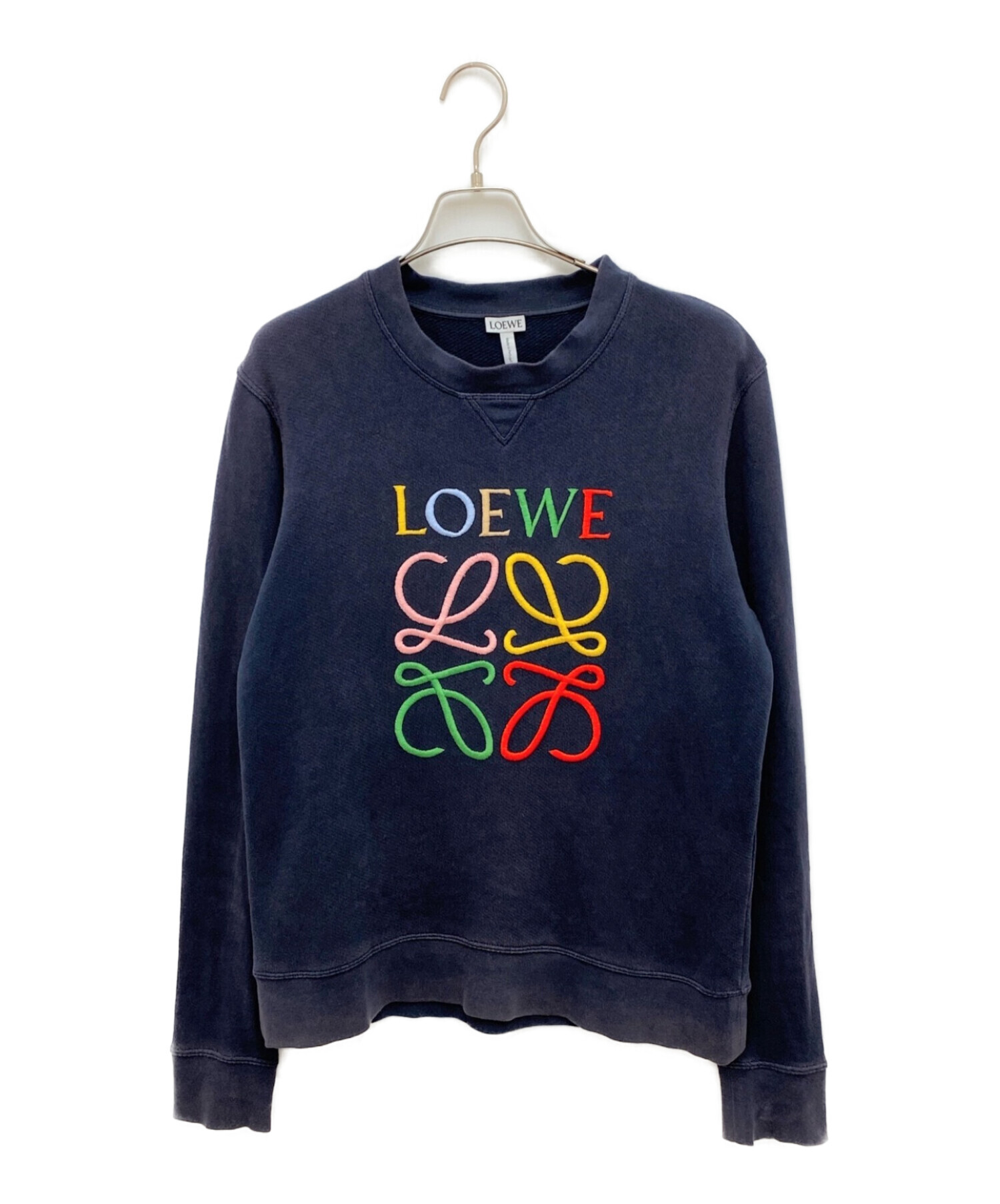 中古・古着通販】LOEWE (ロエベ) アナグラムロゴスウェット ネイビー 