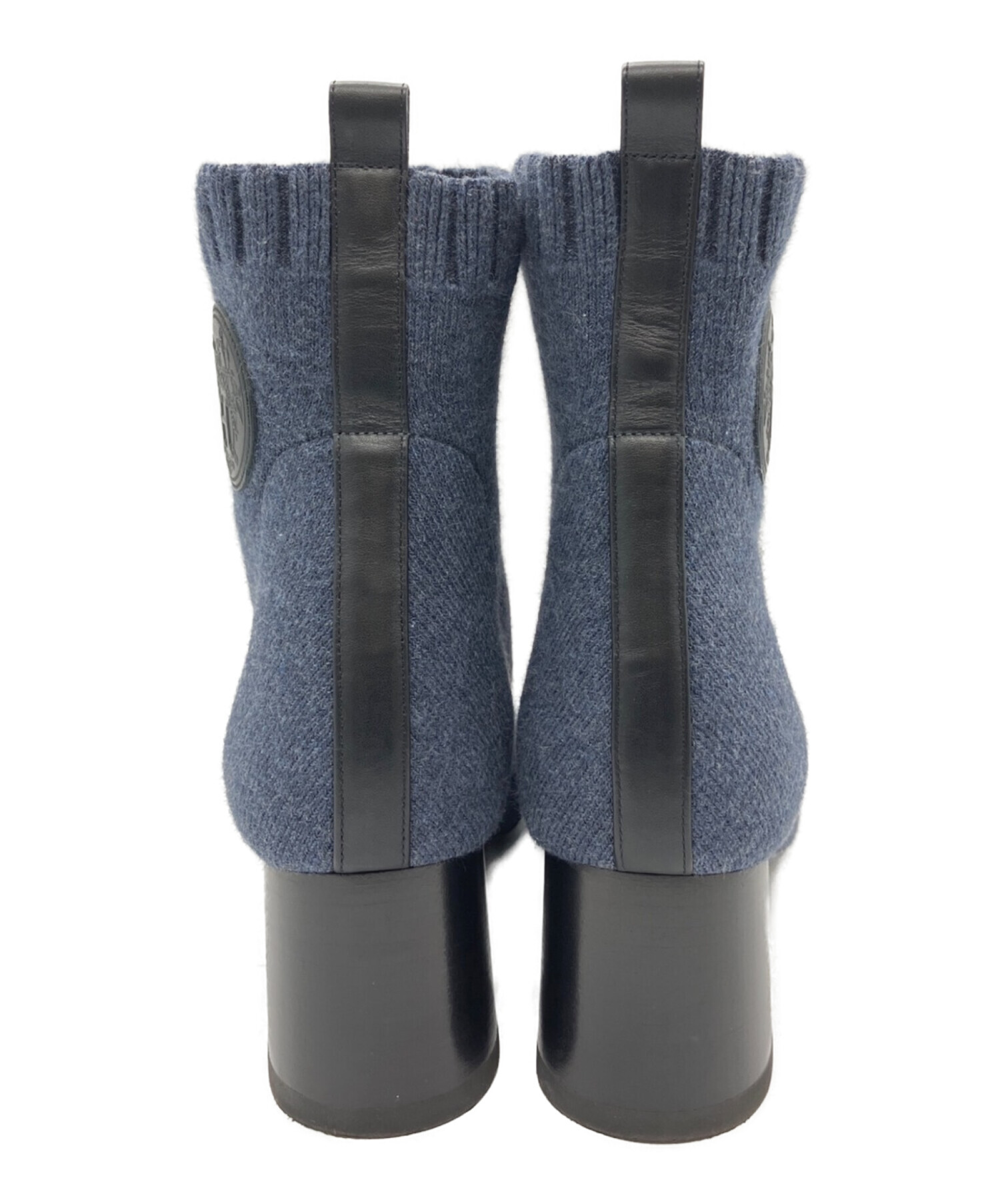 【新品未使用品】 エルメス HERMESニットブーツ ヴォルベール HERMES（エルメス） ショートブーツ ヴォルヴェール 60 ウッド/ニット