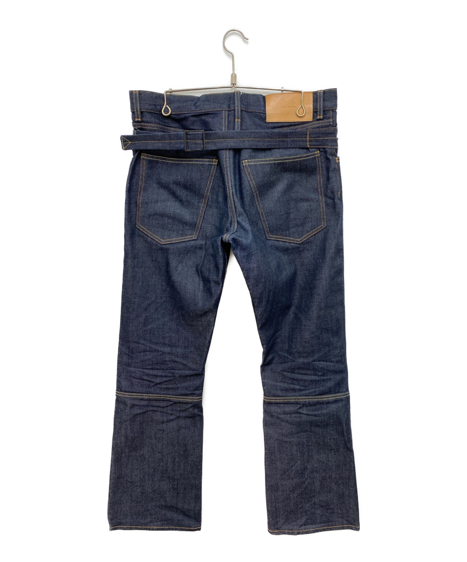 中古・古着通販】SUBLATION (サブレーション) SLIM FLARE DENIM PANTS 