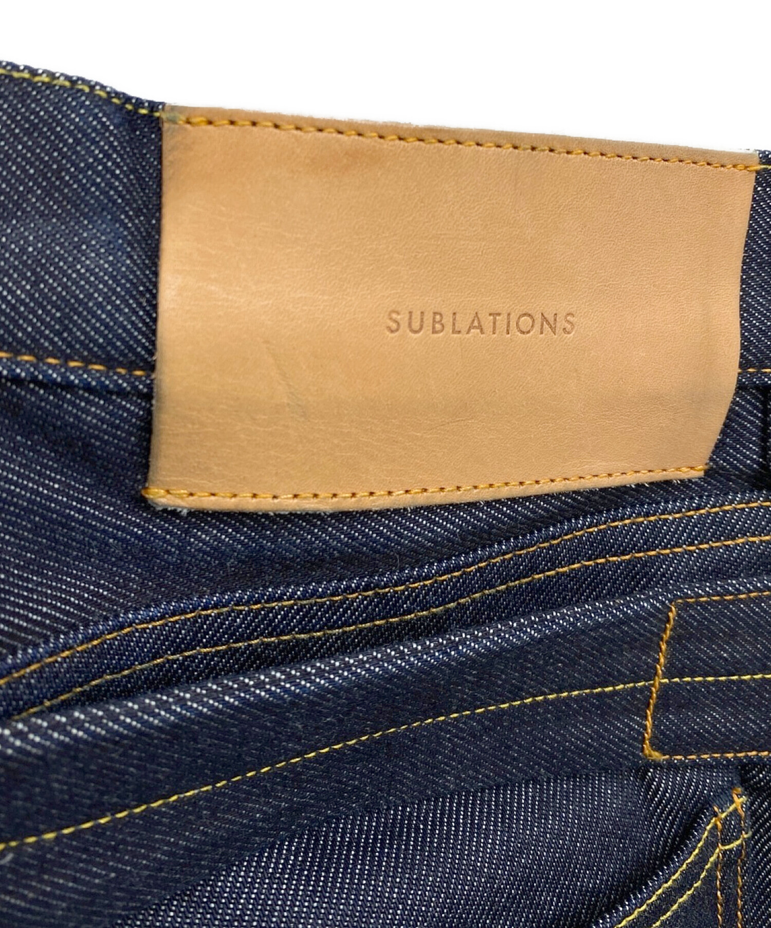 中古・古着通販】SUBLATION (サブレーション) SLIM FLARE DENIM PANTS 