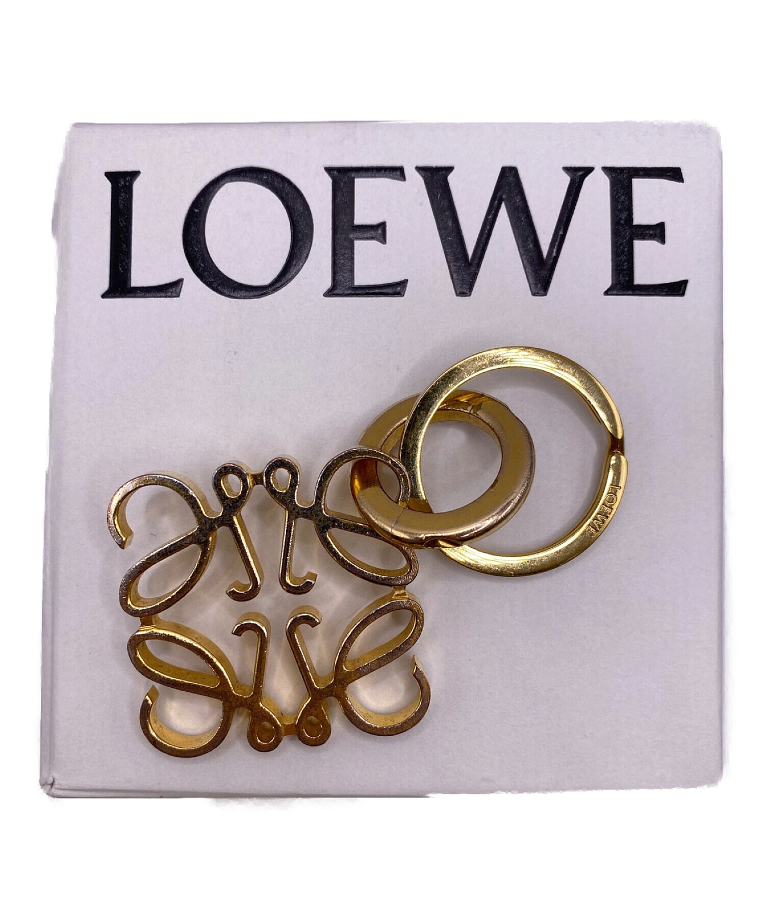 未使用 ロエベ キーリング 中古・古着通販】LOEWE (ロエベ) アナグラムキーリング サイズ