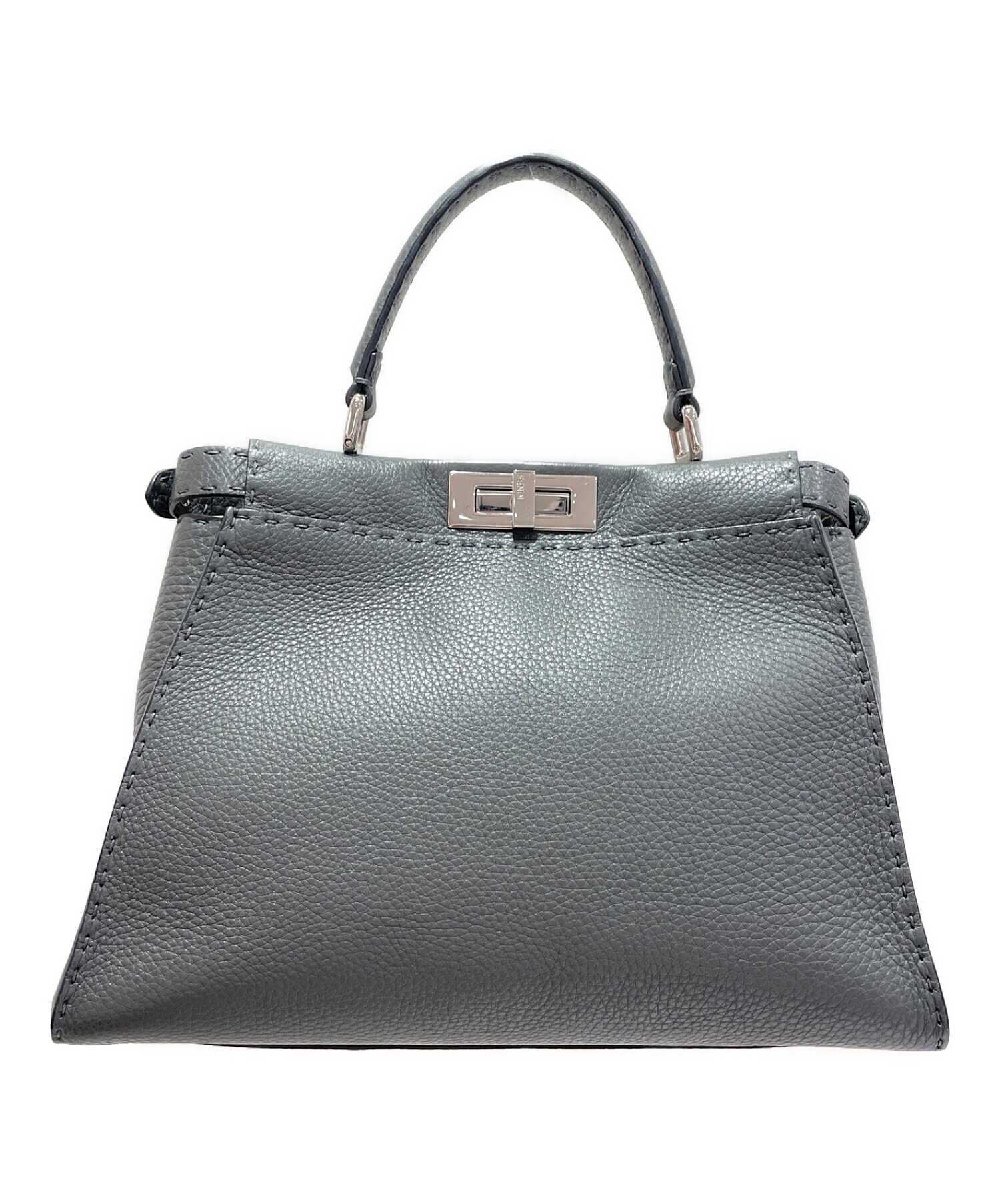 FENDI フェンディピーカブー セレリア シルバー 23FW【FENDI】ピーカブー スモール シルバー セレリア ステッチ (FENDI