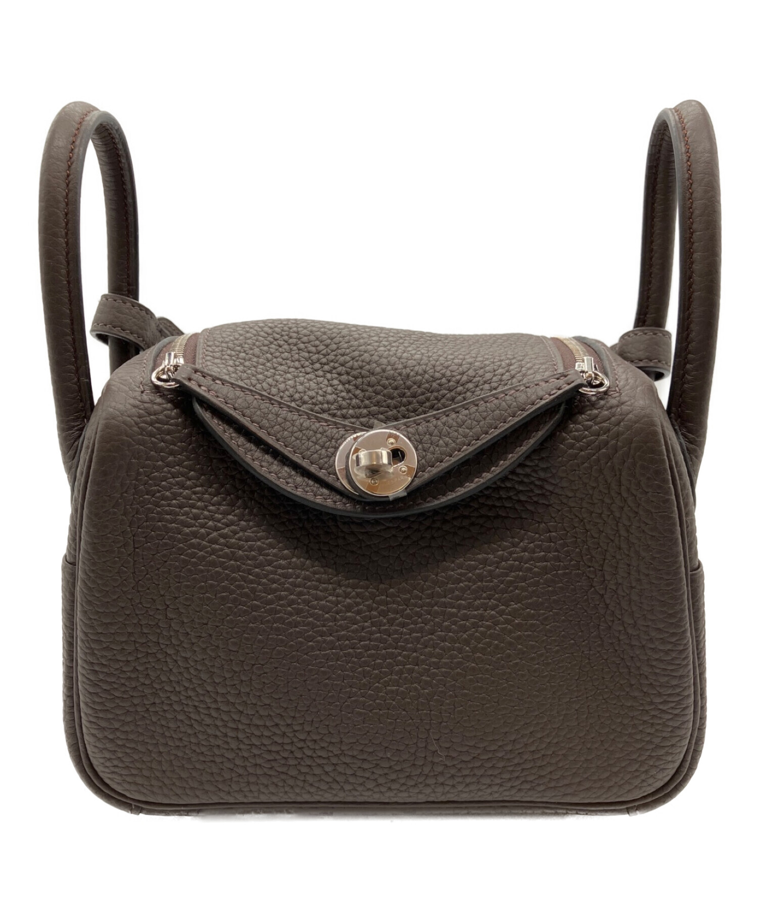 中古・古着通販】HERMES (エルメス) リンディミニ ブラウン｜ブランド 