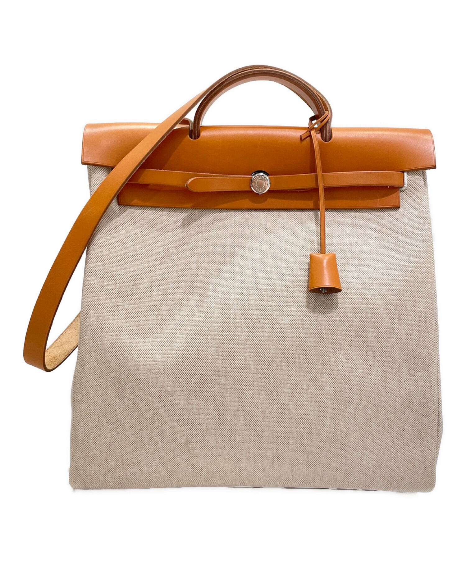 中古・古着通販】HERMES (エルメス) エールバッグMM ベージュ 中古・古着通販】HERMES (エルメス) エールバッグMM ベージュ