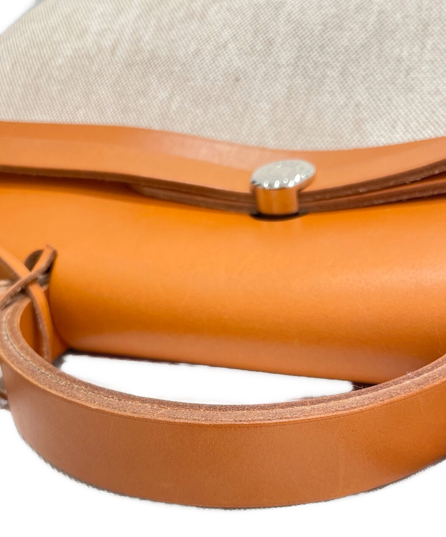 中古・古着通販】HERMES (エルメス) エールバッグMM ベージュ×ブラウン 
