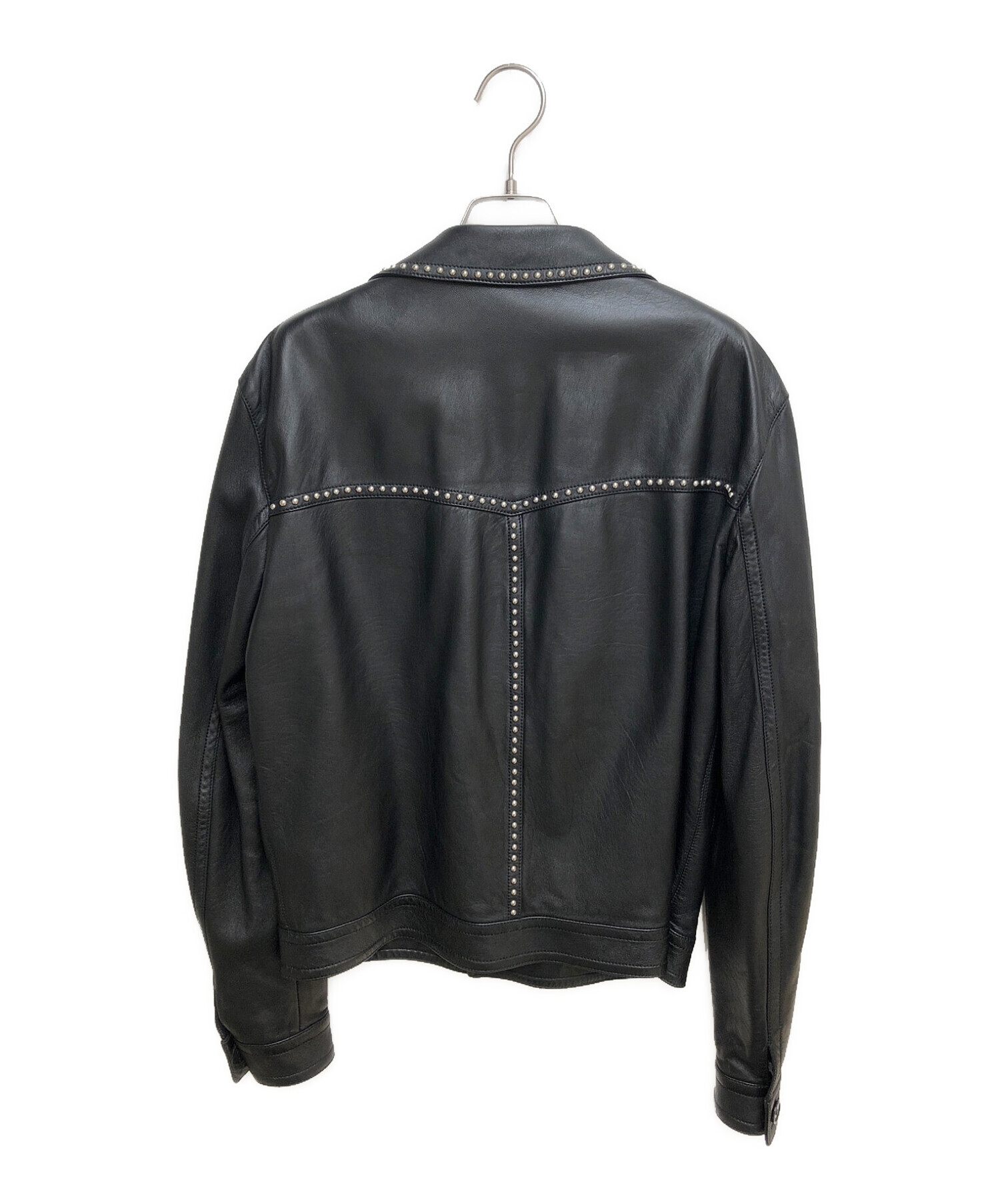 スマイル様【中古】SAINT LAURENT PARIS レザージャケット 46 SAINT LAURENT - 【新品】SAINT LAURENT ブラック レザージャケット 46