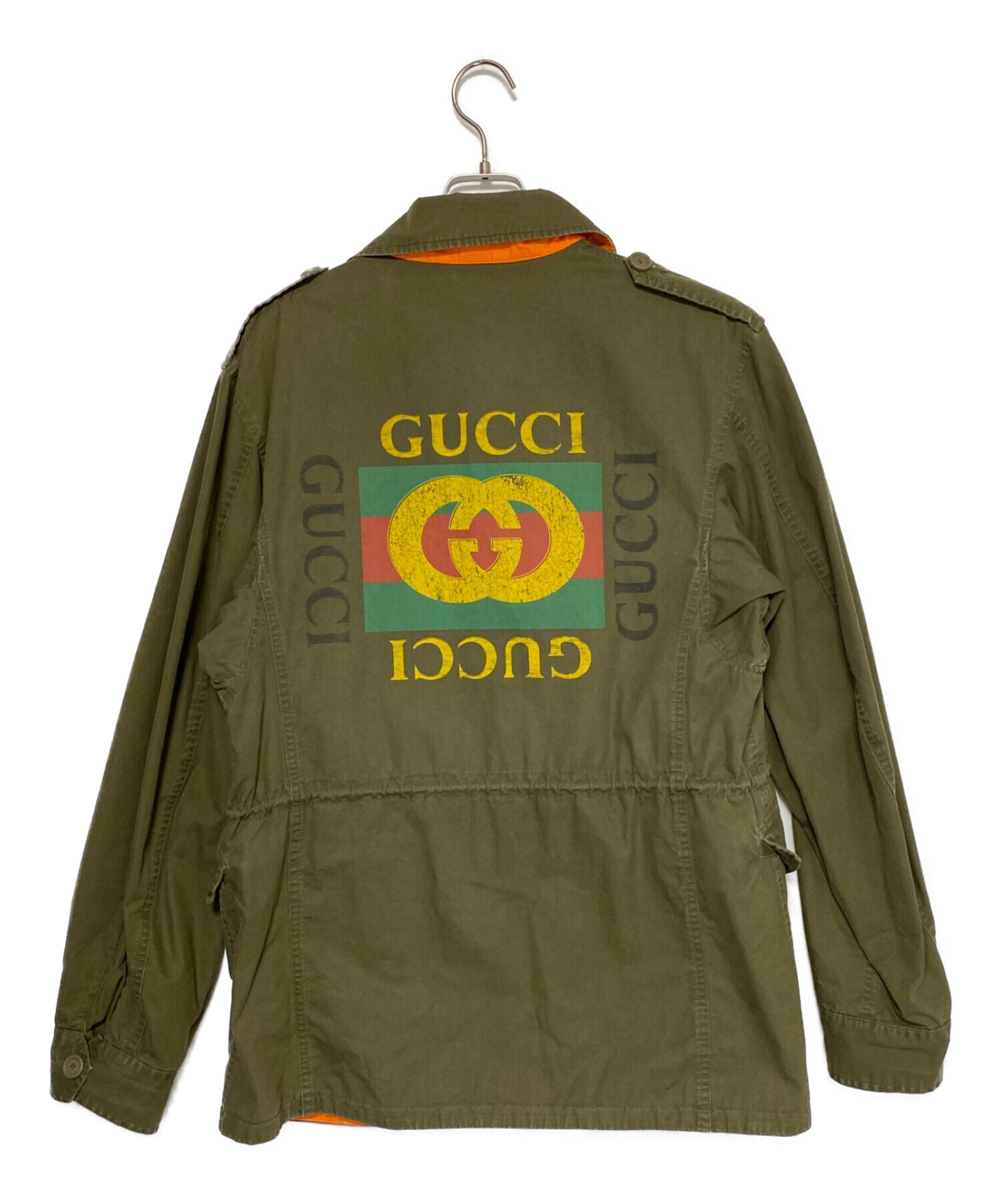中古・古着通販】GUCCI (グッチ) バックロゴM65ミリタリージャケット