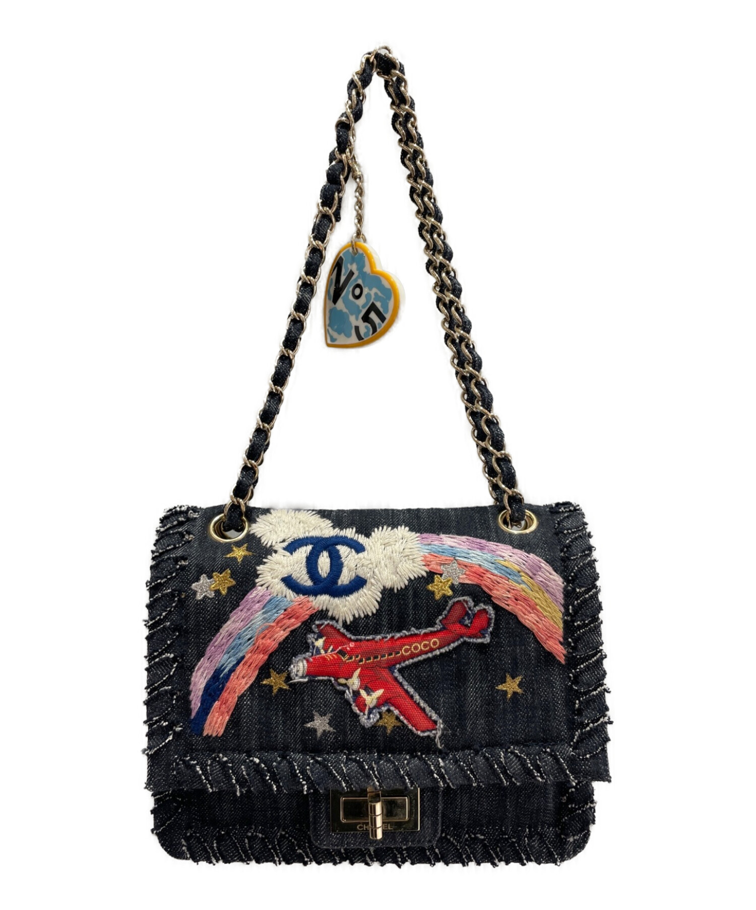 中古・古着通販】CHANEL (シャネル) 2.55 デニムショルダーバッグ