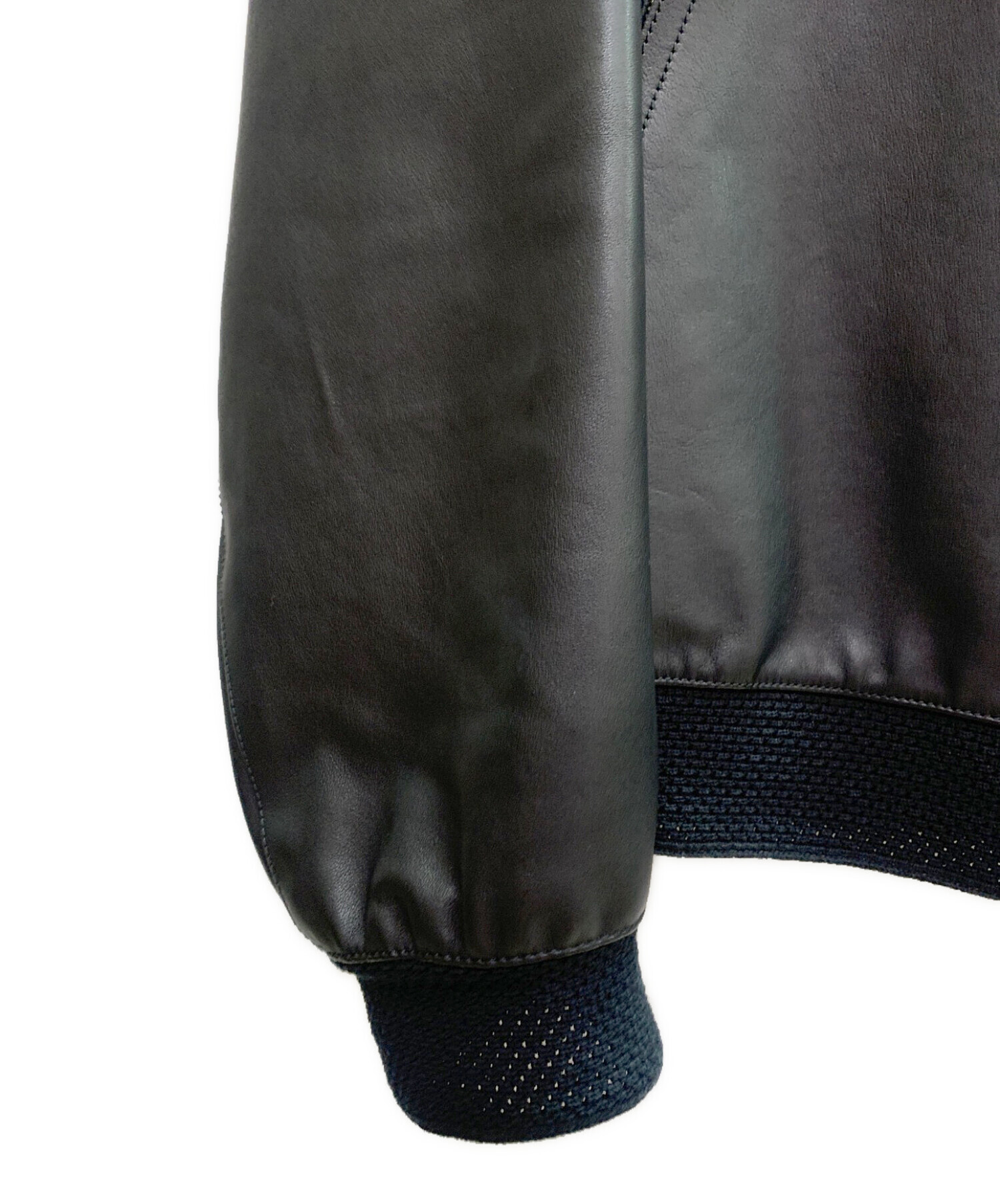 中古・古着通販】HERMES (エルメス) ジップアップレザーブルゾン