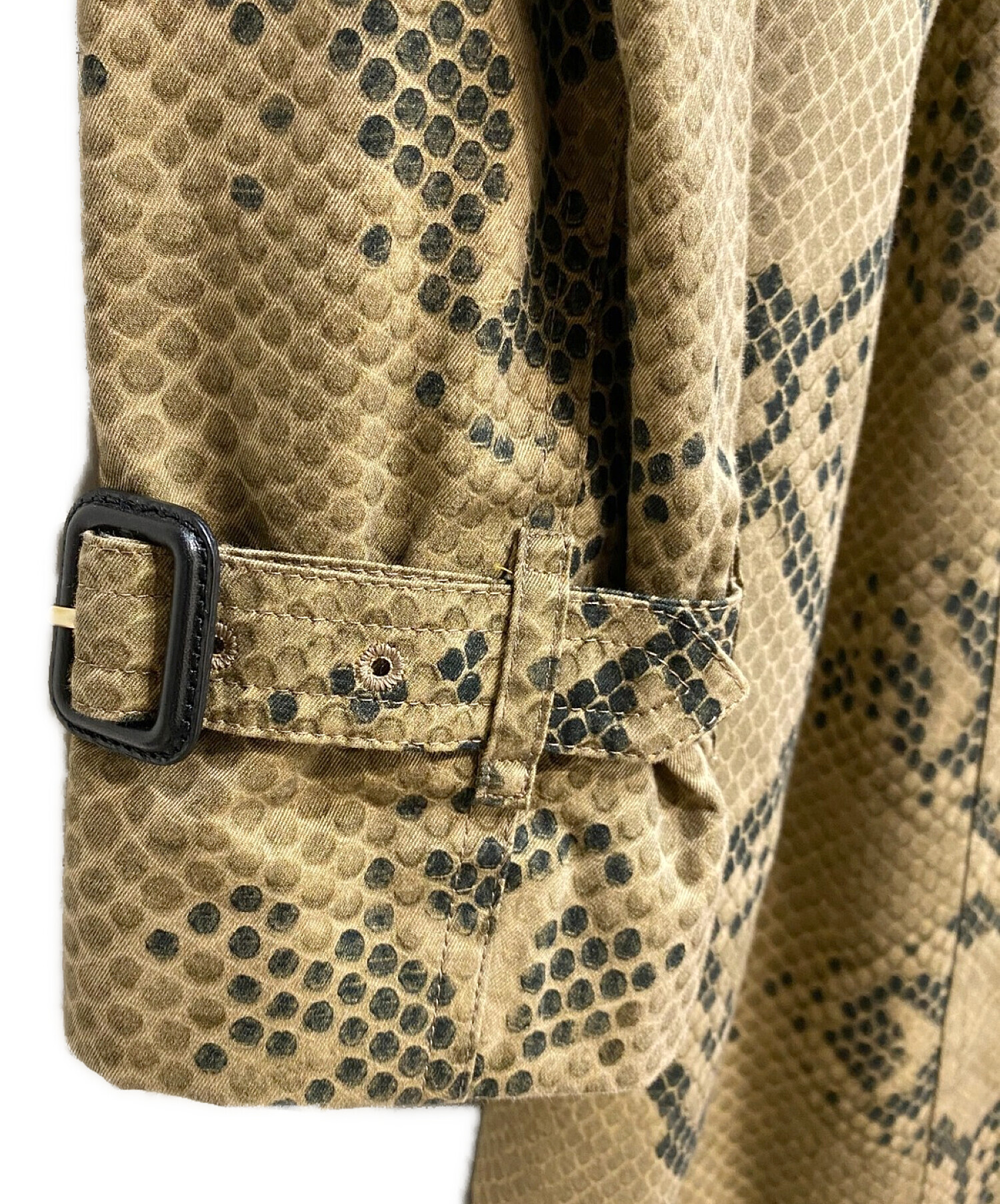 中古・古着通販】BURBERRY (バーバリー) パイソン柄トレンチコート