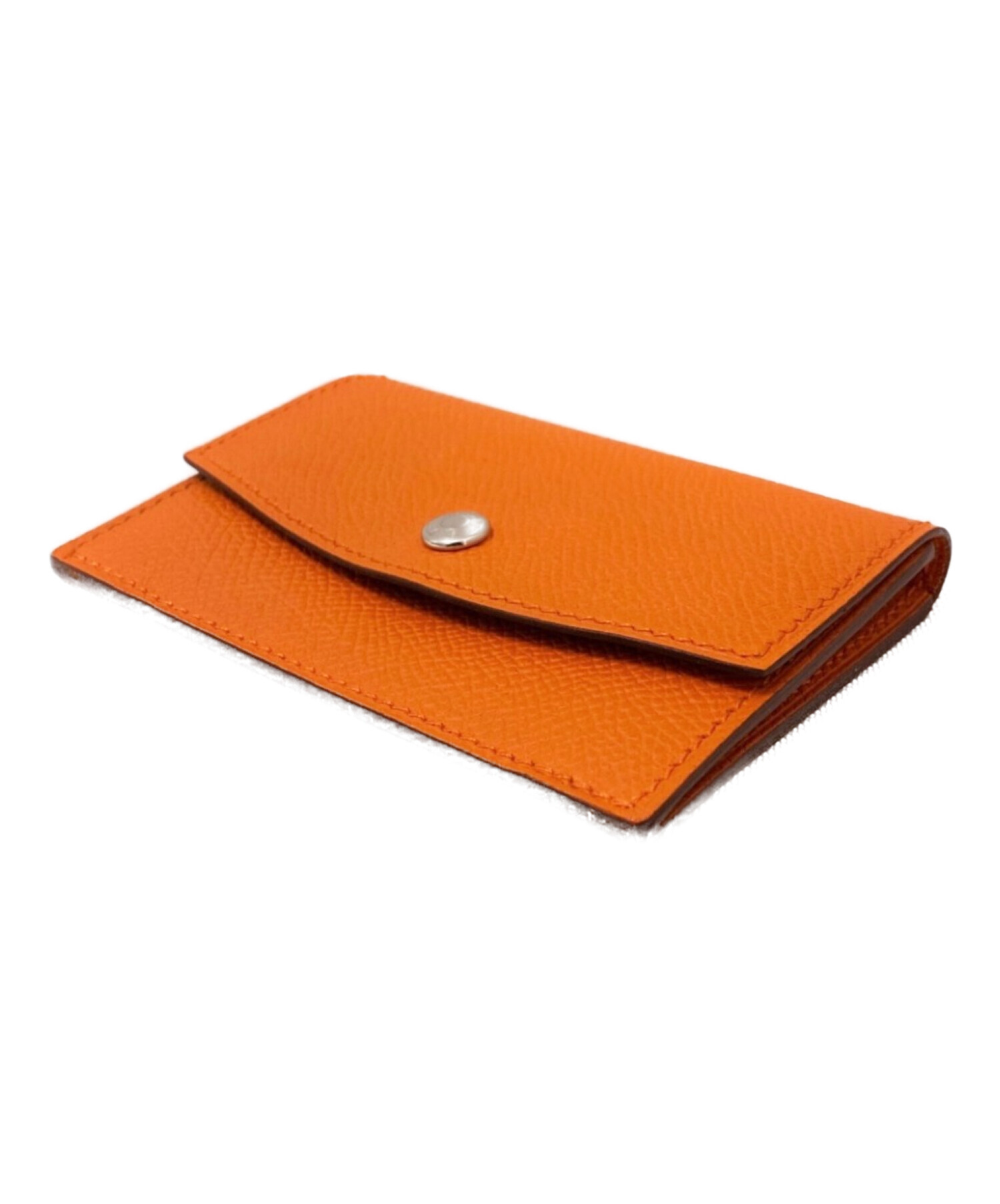 中古・古着通販】HERMES (エルメス) コインカードケース オレンジ