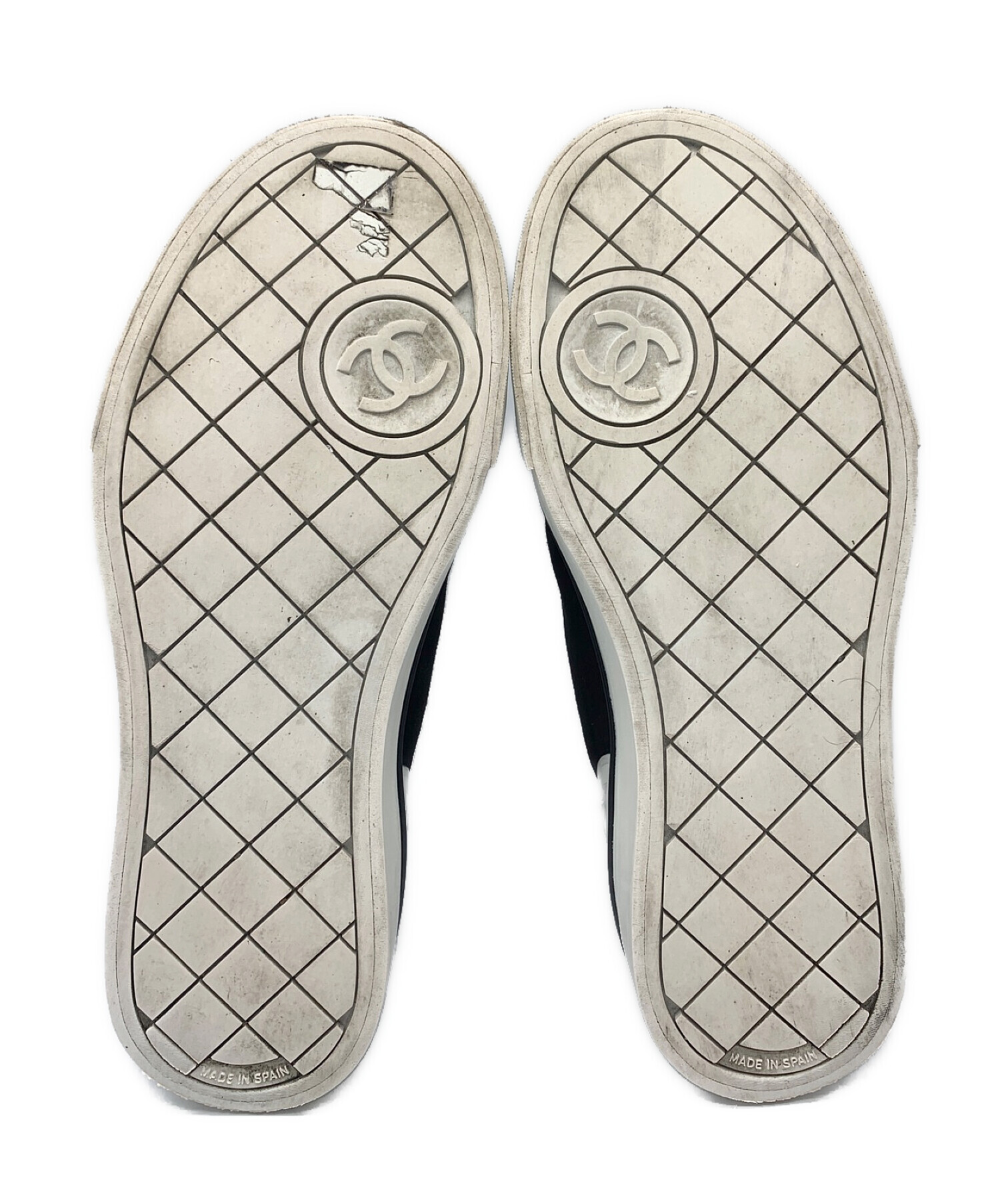 中古・古着通販】CHANEL (シャネル) スウェード切替ハイカット