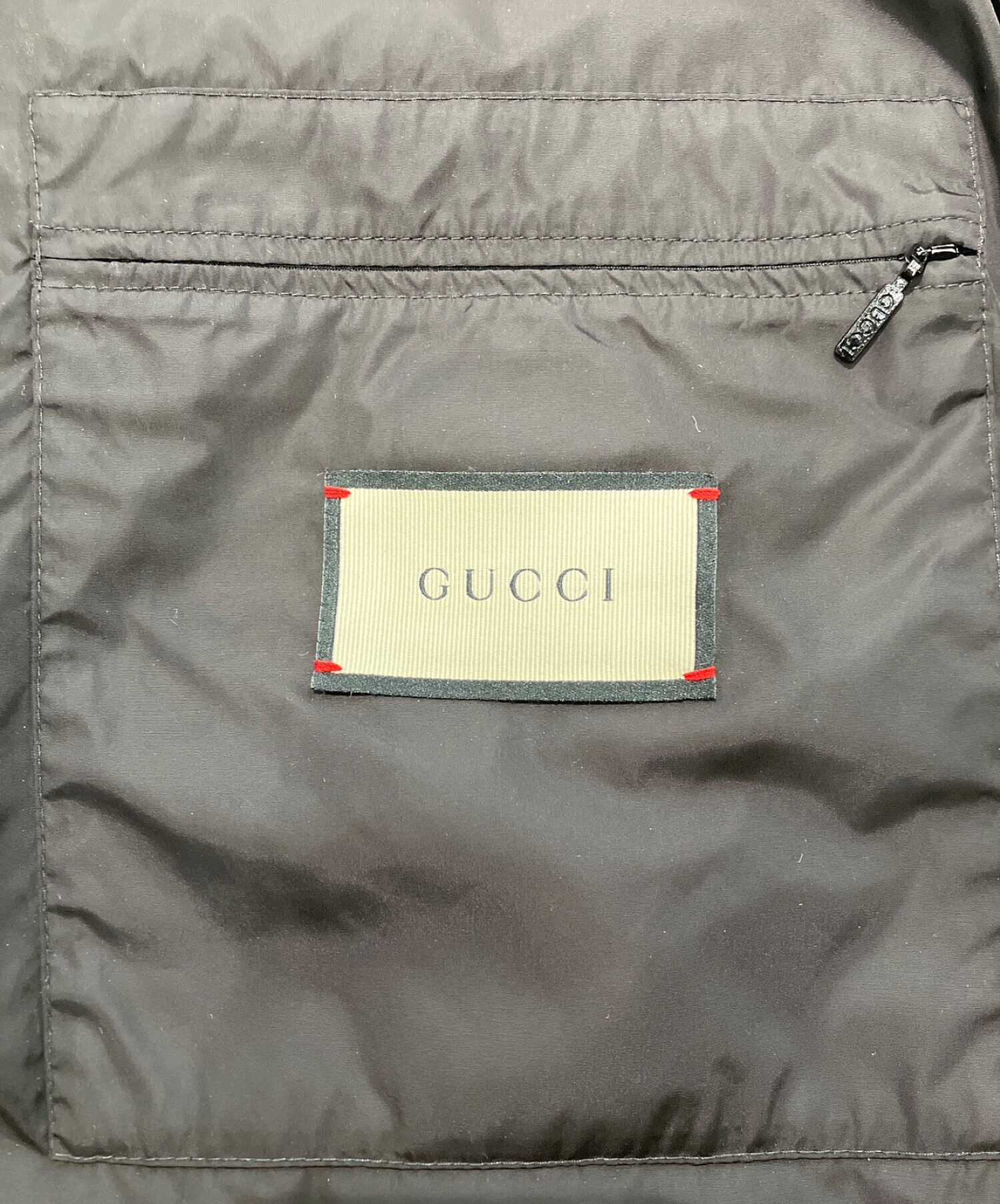 中古・古着通販】GUCCI (グッチ) ヴィンテージロゴナイロンジップ 