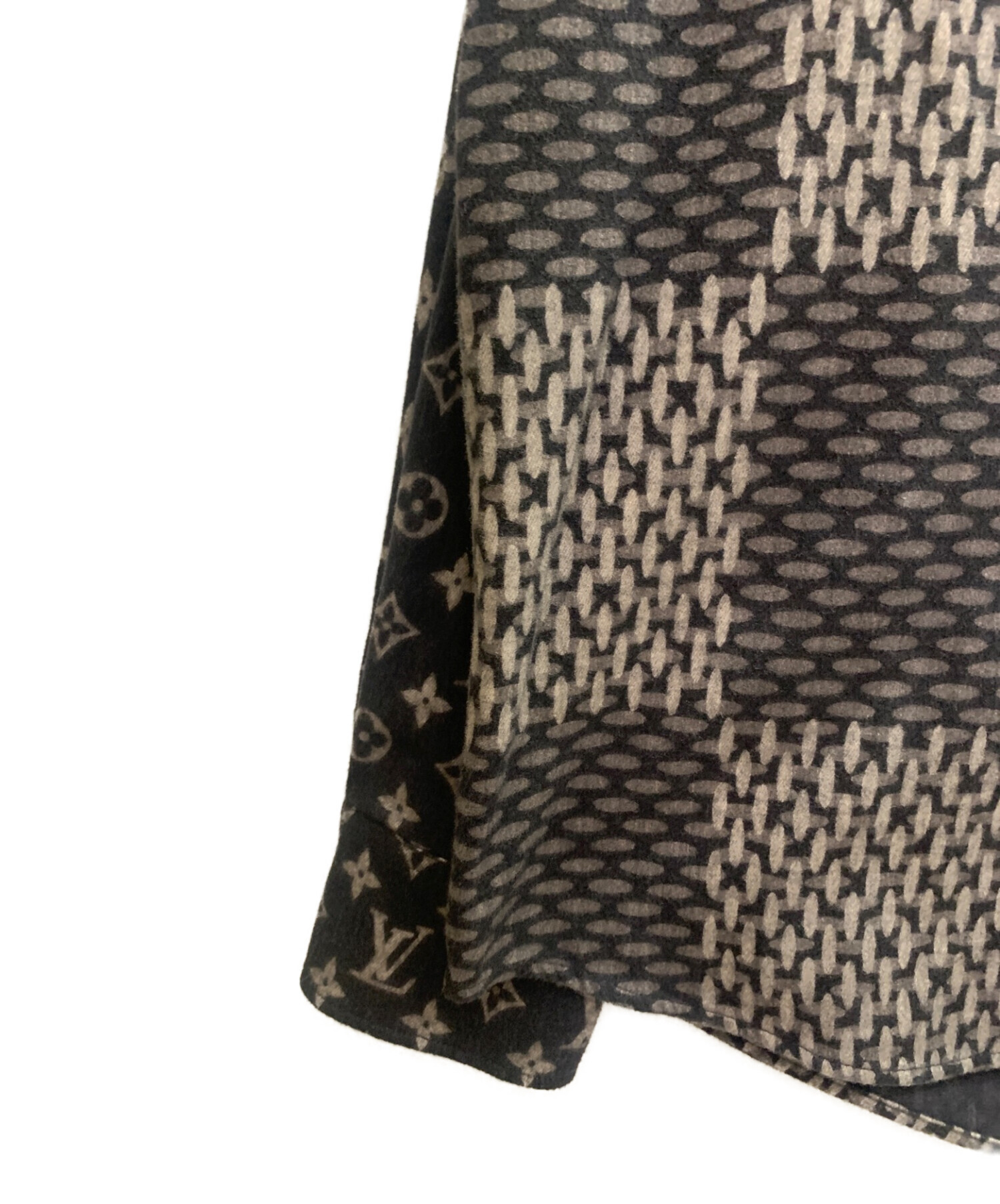 LOUIS VUITTON モノグラムウェーブジャイアントダミエフランネルシャツ