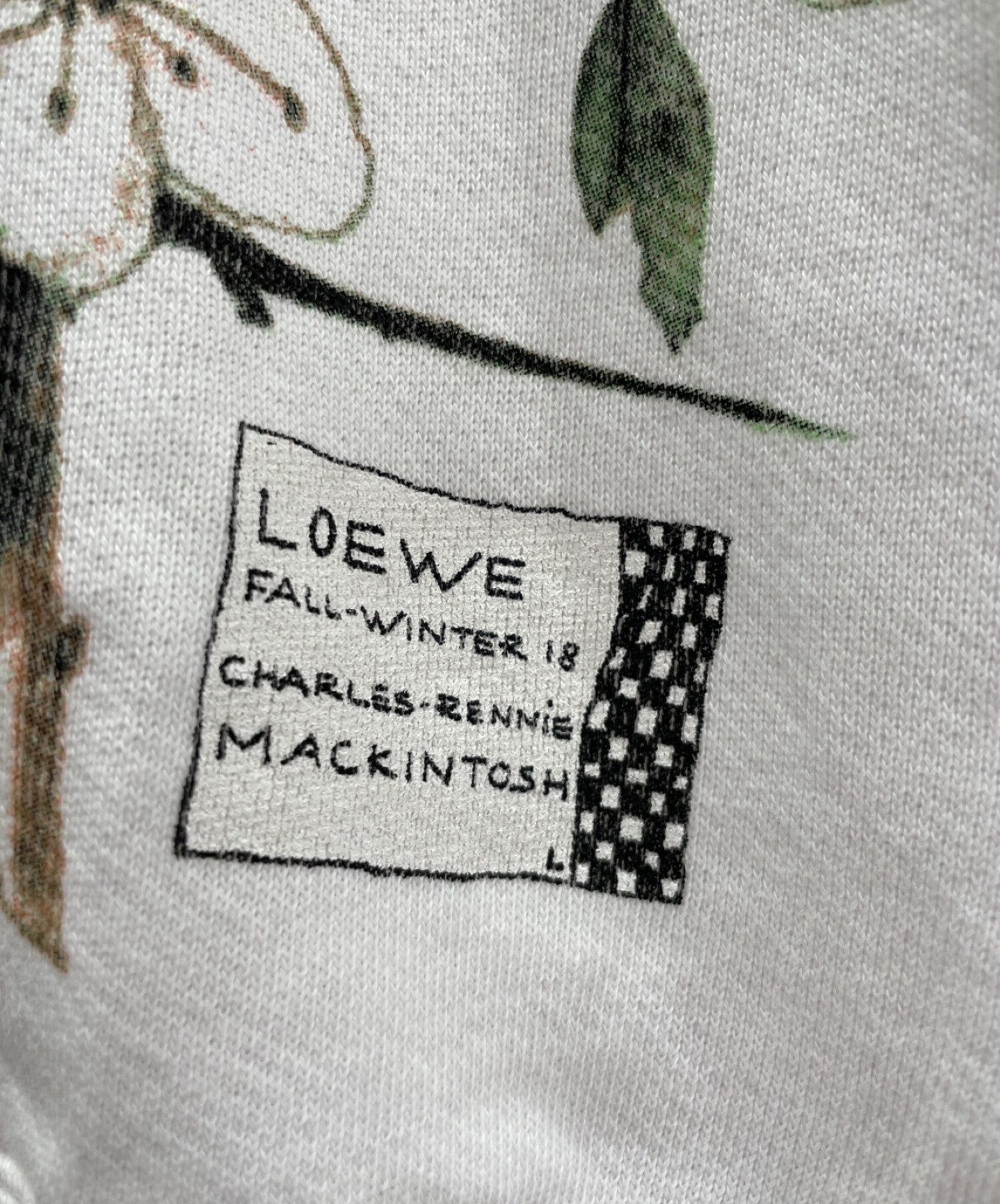 中古・古着通販】LOEWE (ロエベ) プリントクルーネックスウェット 