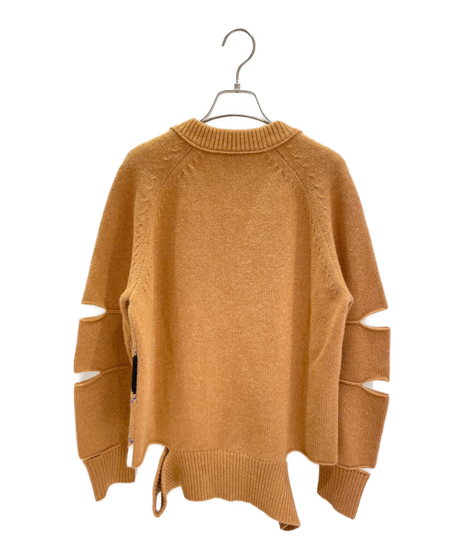 中古・古着通販】BURBERRY (バーバリー) アーガイルカットアウトニット