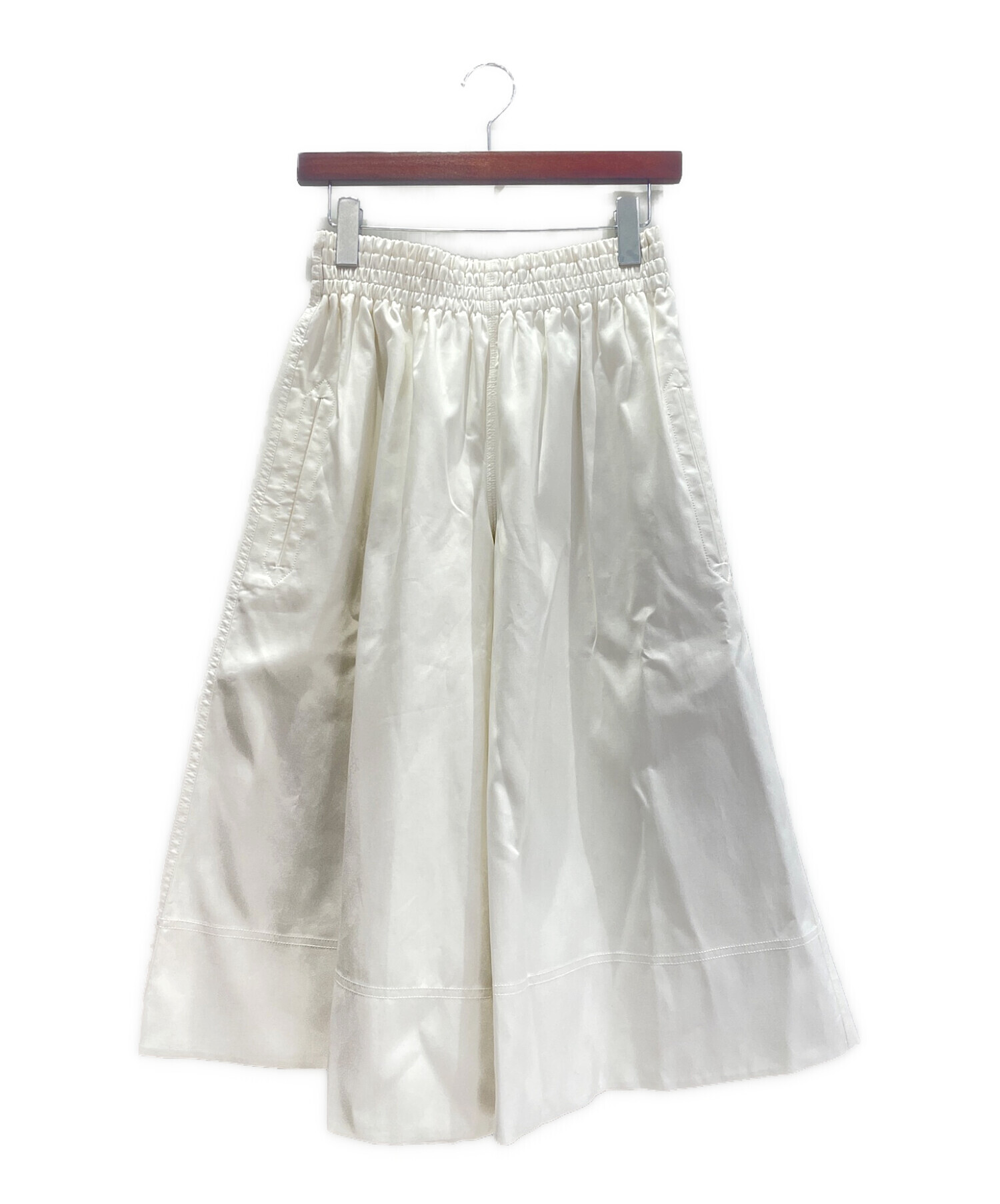 新品未使用　希少　セリーヌ　フィービー　コットン白ガウチョパンツ ワイドパンツ 中古・古着通販】CELINE (セリーヌ) コットンワイドガウチョパンツ