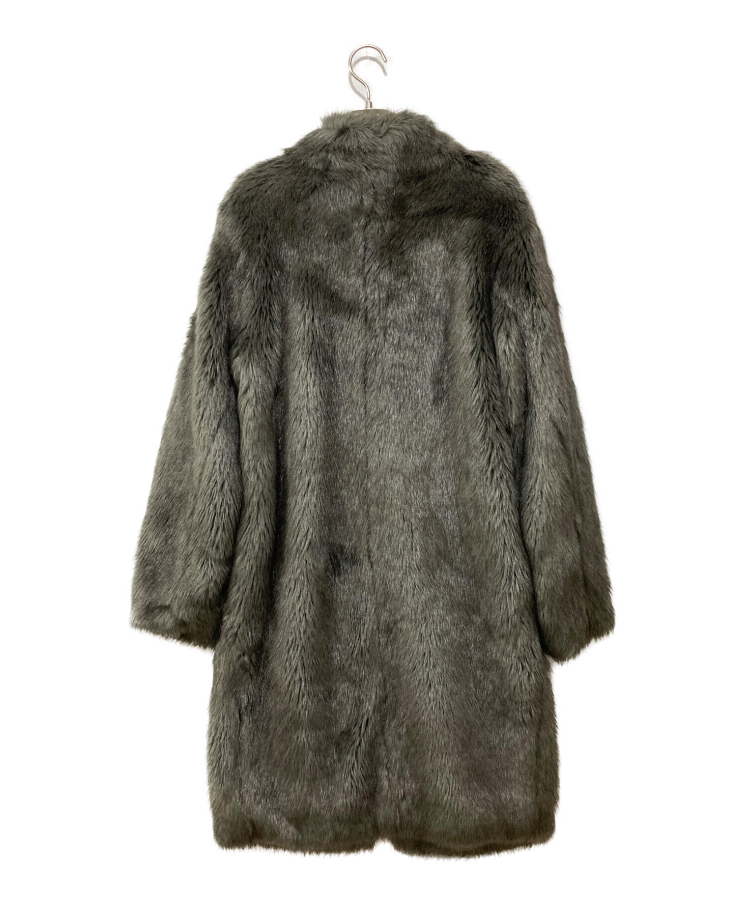 値下げ不可‼️diagram ダークグレー ファーコート 中古・古着通販】DOUBLE STANDARD (ダブルスタンダード) フェイク