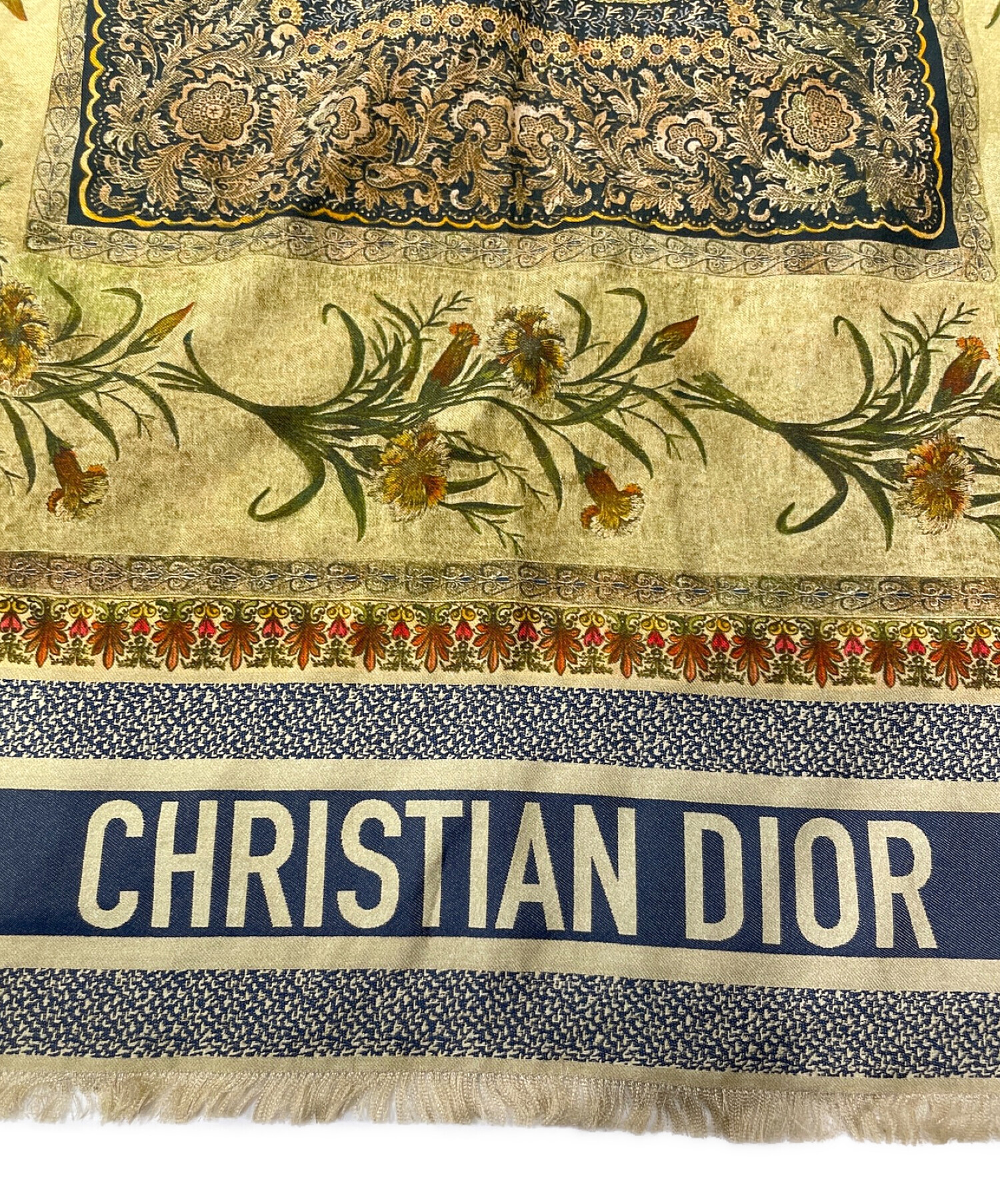 Christian Diorストール 未使用品 中古・古着通販】Christian Dior (クリスチャン ディオール) シルク混