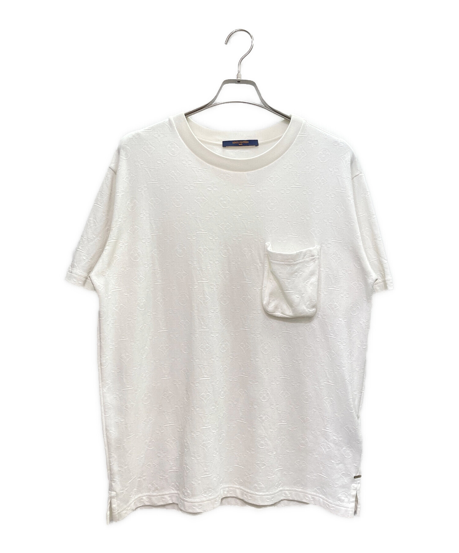 LOUIS VUITTON ルイヴィトン Tシャツ・カットソー L 白 【古着】【中古】【送料無料】 中古・古着通販】LOUIS VUITTON (ルイ ヴィトン) フロウティング