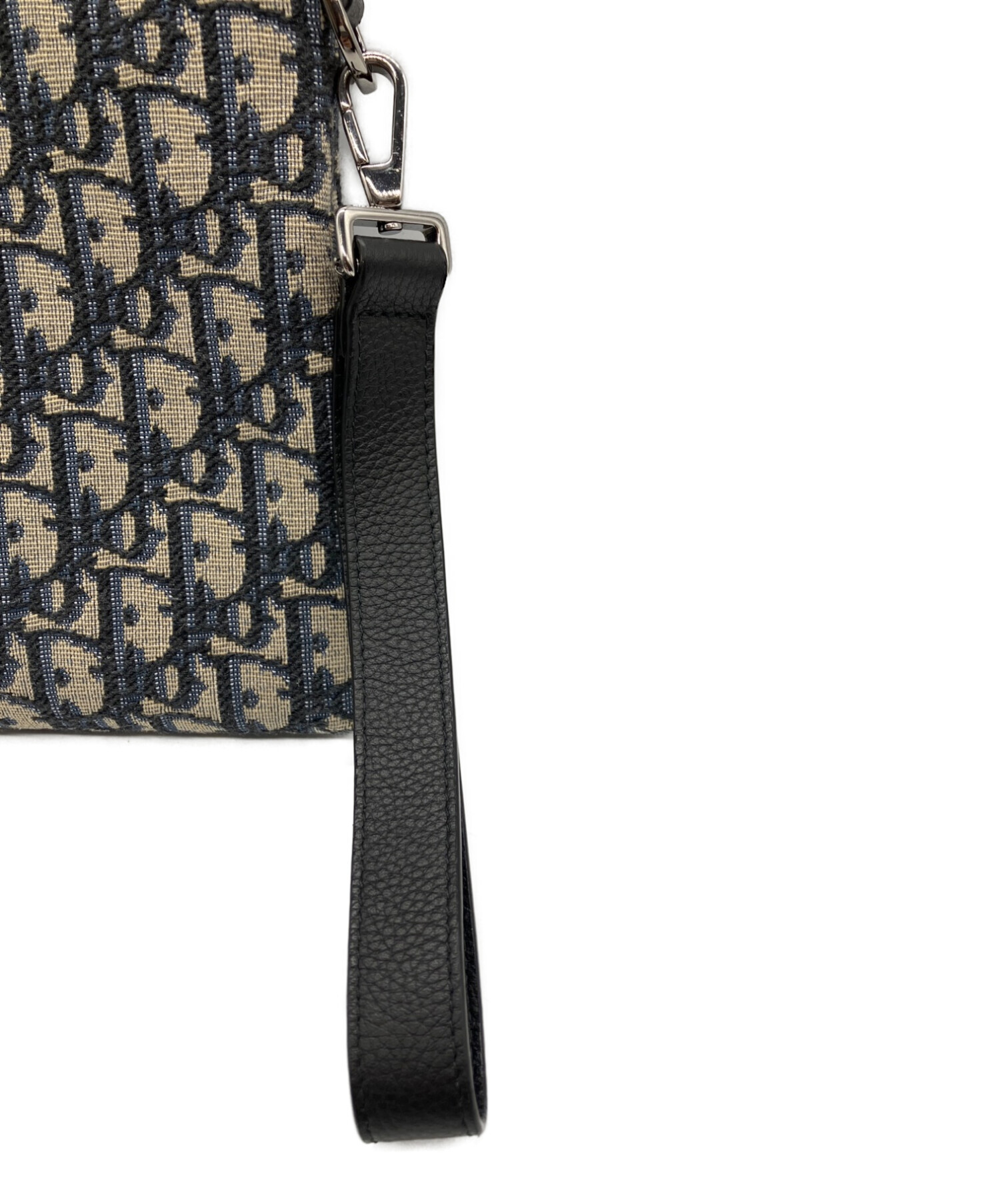 激レア オールド クリスチャンディオール トロッター クラッチバッグ ベージュ/ブルー ② 中古・古着通販】Christian Dior (クリスチャン ディオール