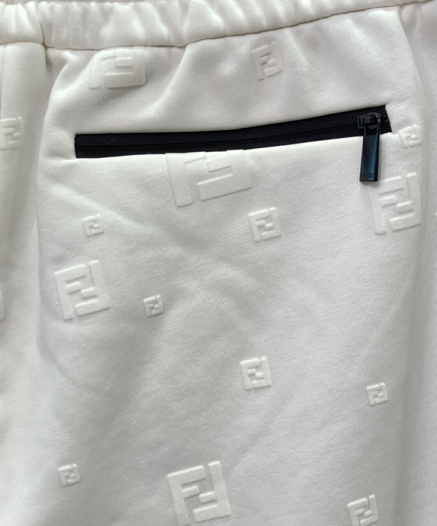 中古・古着通販】FENDI (フェンディ) スウェットハーフパンツ ホワイト 
