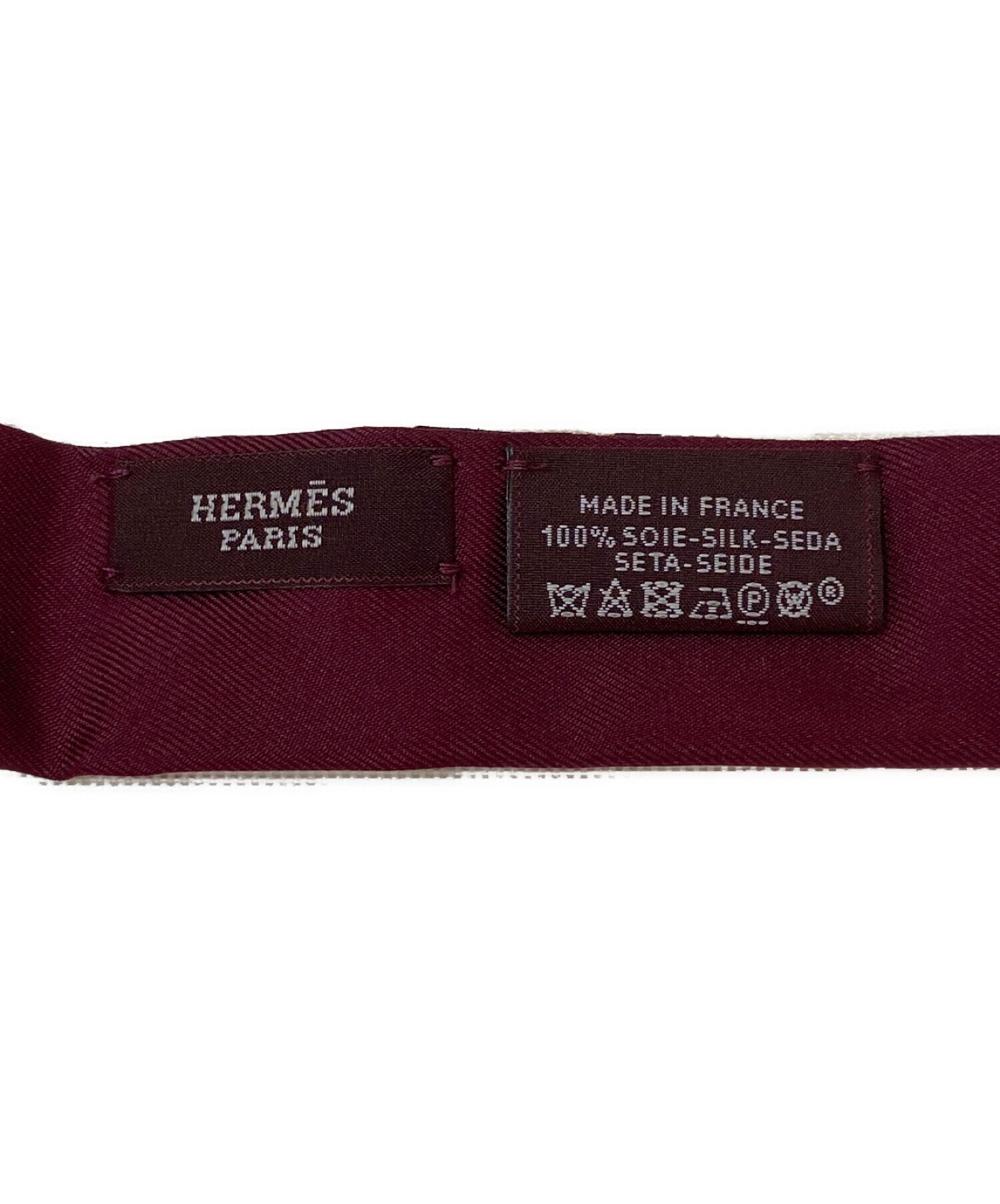 中古・古着通販】HERMES (エルメス) ツイロン ツイリー レッド