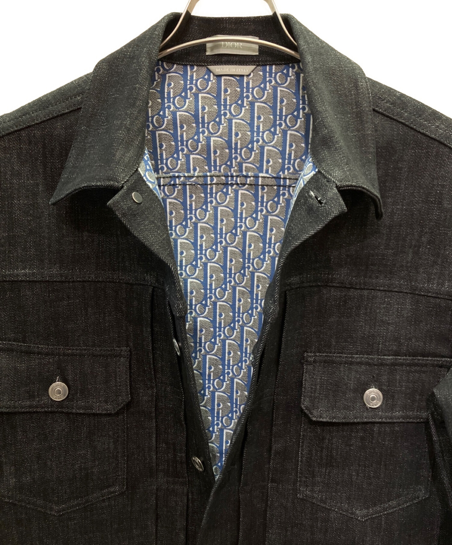 中古・古着通販】Dior (ディオール) デニムジャケット ブラック サイズ