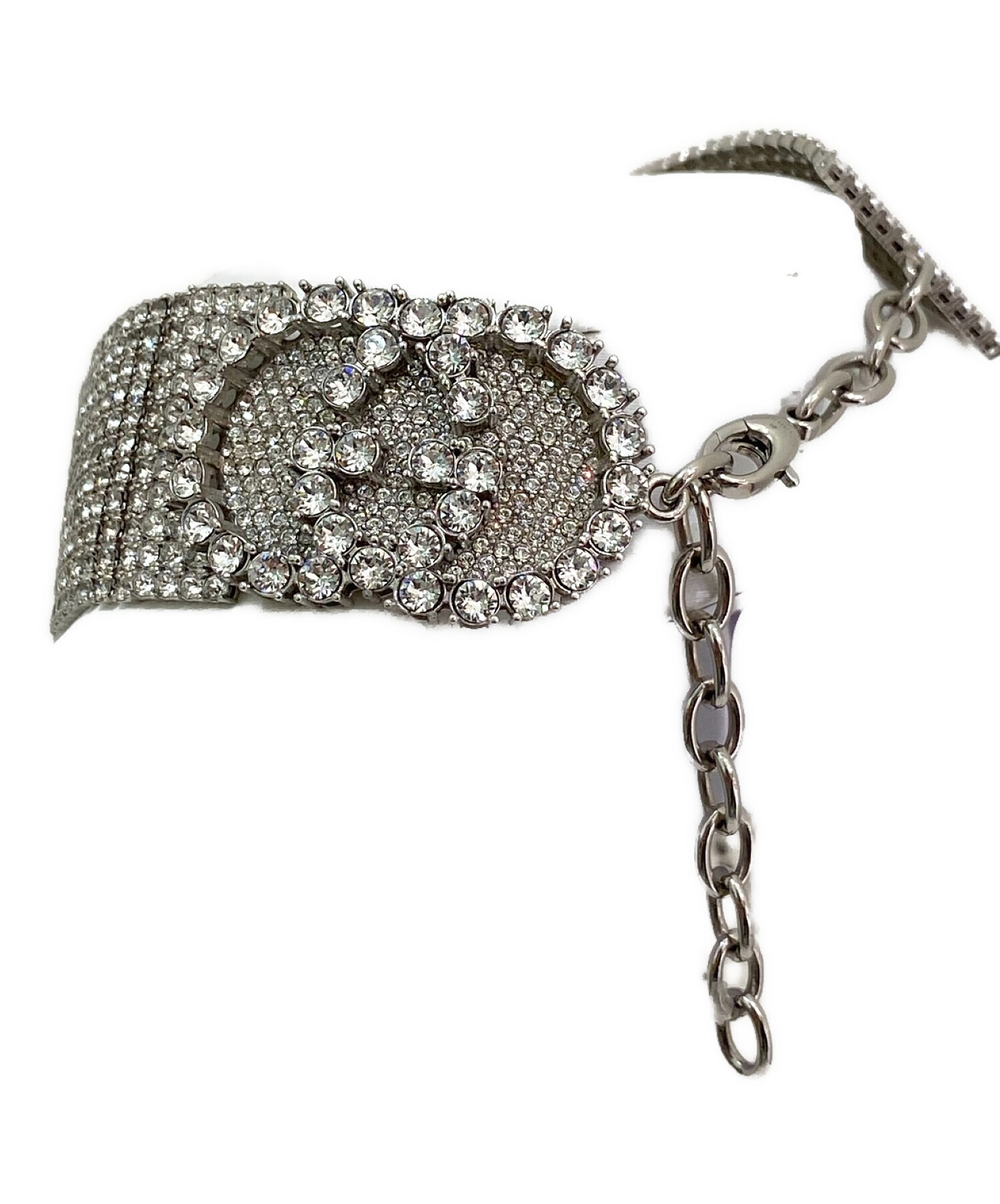 中古・古着通販】GUCCI (グッチ) ggラインストーンチョーカー 中古・古着通販】GUCCI (グッチ) ggラインストーンチョーカー