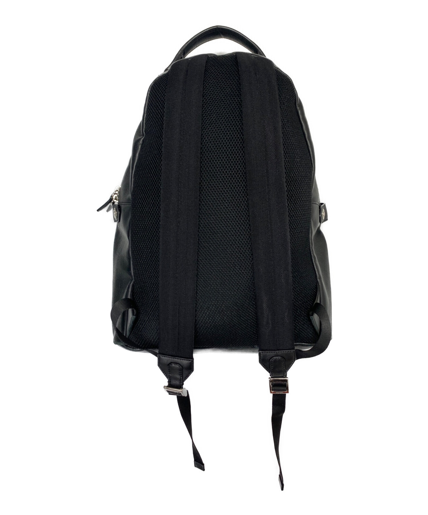 中古・古着通販】FENDI (フェンディ) レザーバックパック ブラック 