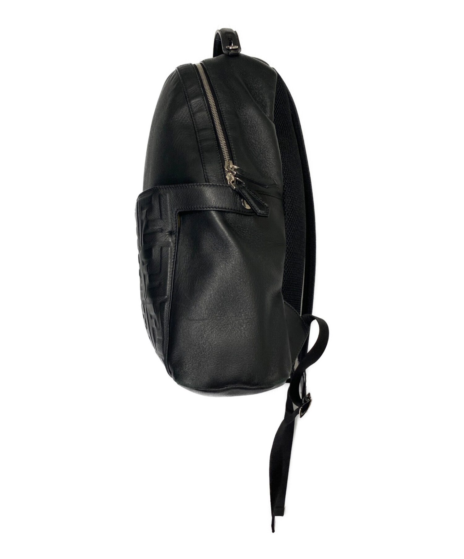 中古・古着通販】FENDI (フェンディ) レザーバックパック ブラック 