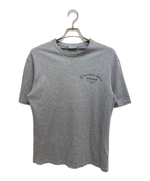 Dior プリントTシャツ グレー　半袖 中古・古着通販】Dior (ディオール) Atelier Printed Tee ライトグレー