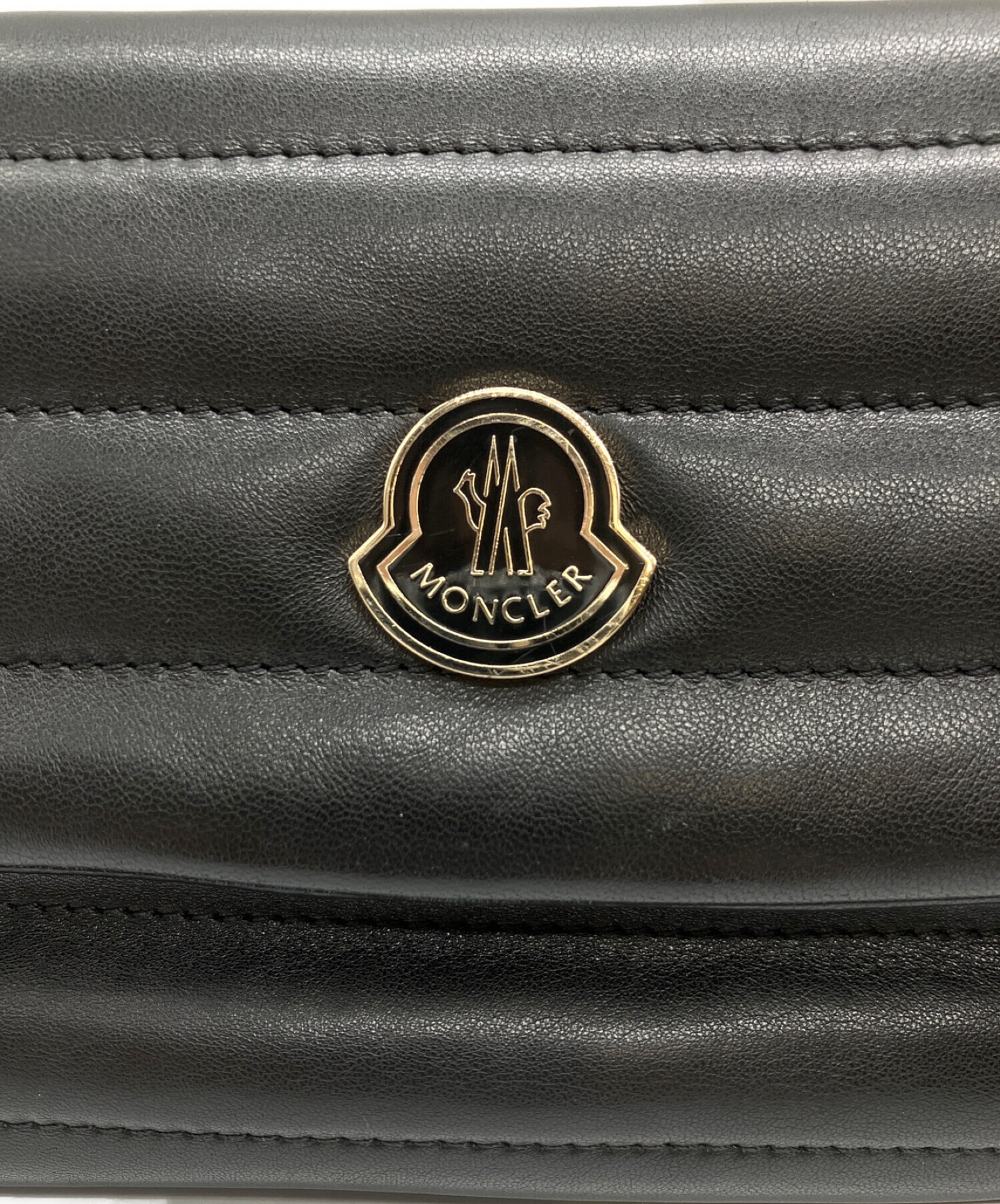 未使用　MONCLER バッグ 中古・古着通販】MONCLER (モンクレール) ショルダーバッグ ブラック