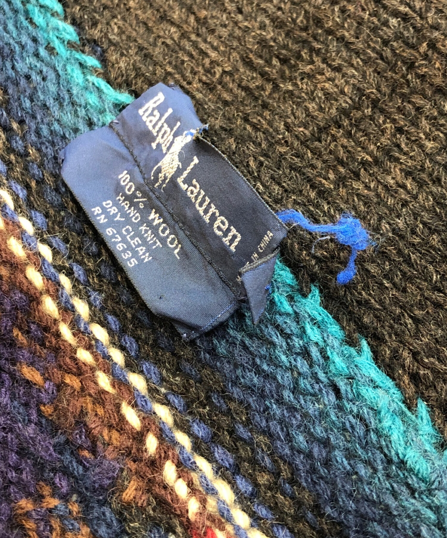 中古・古着通販】RALPH LAUREN (ラルフローレン) ネイティブ柄ガウン  